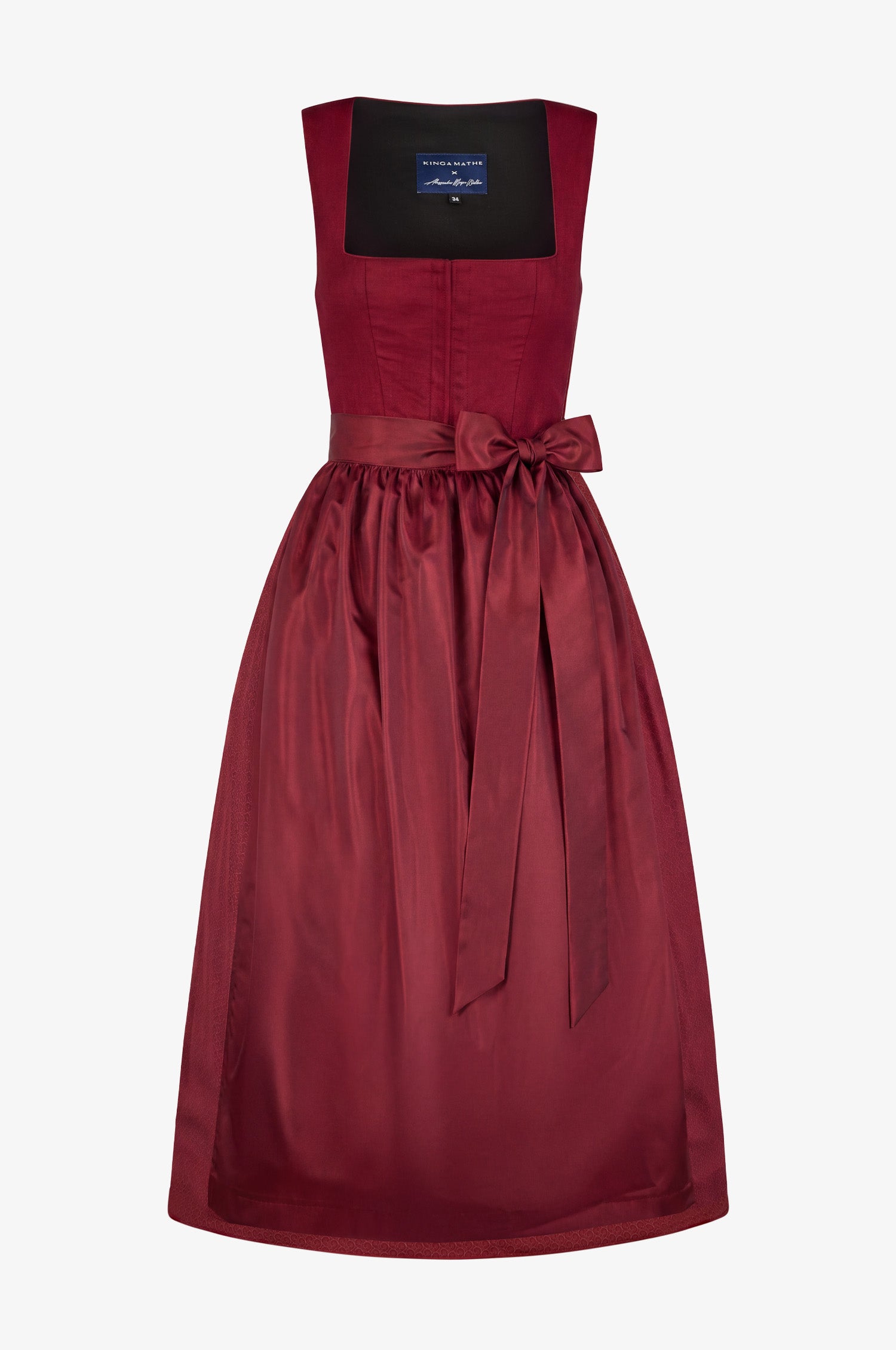 Leinendirndl Sandy in Burgundy