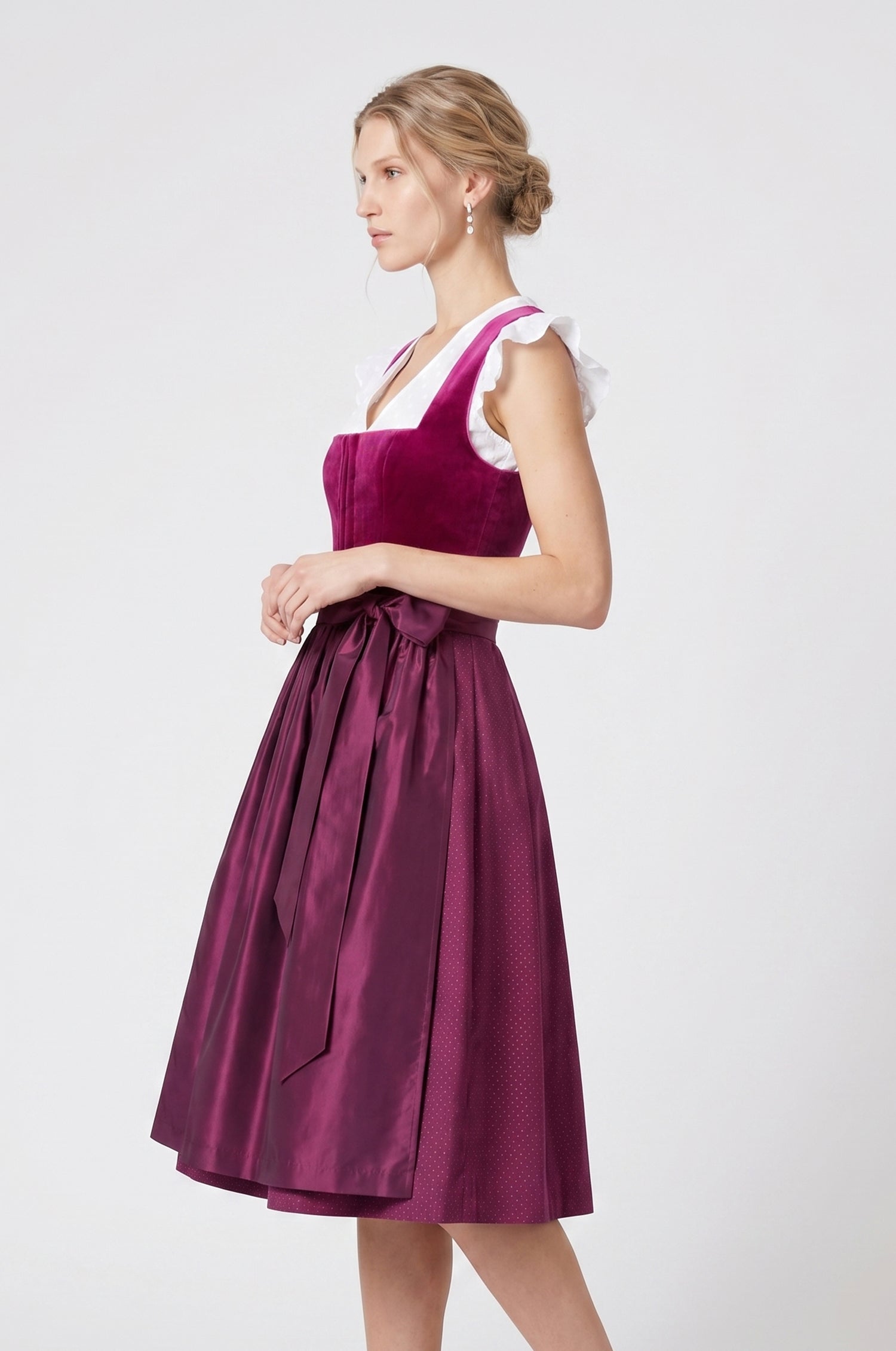 Dirndl Alice in Fuchsia IN ZWEI LÄNGEN