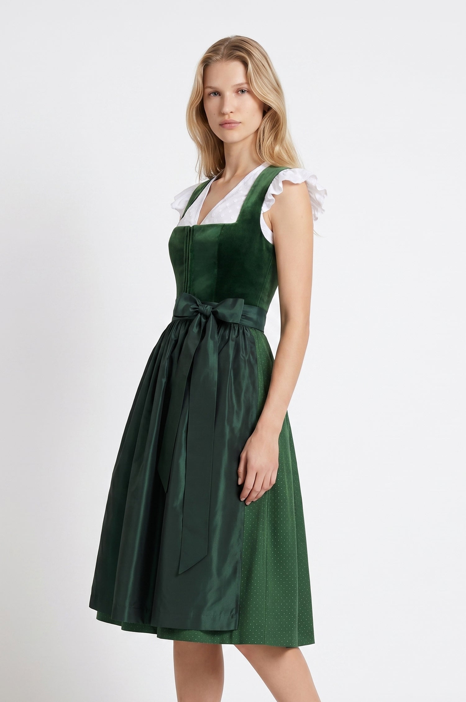 Dirndl Alice in Smaragd in 2 Längen