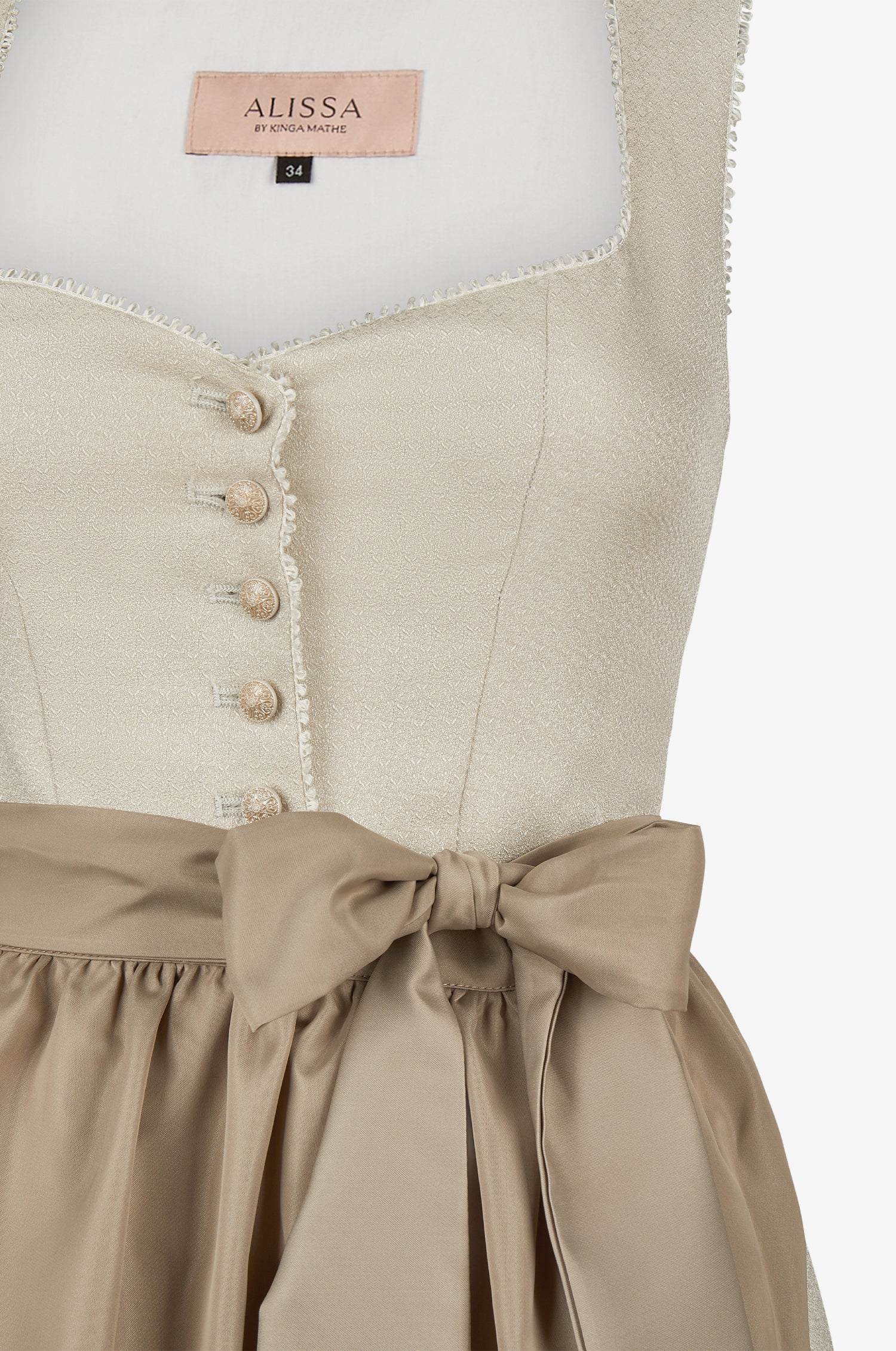 Dirndl Elsa in Taupe