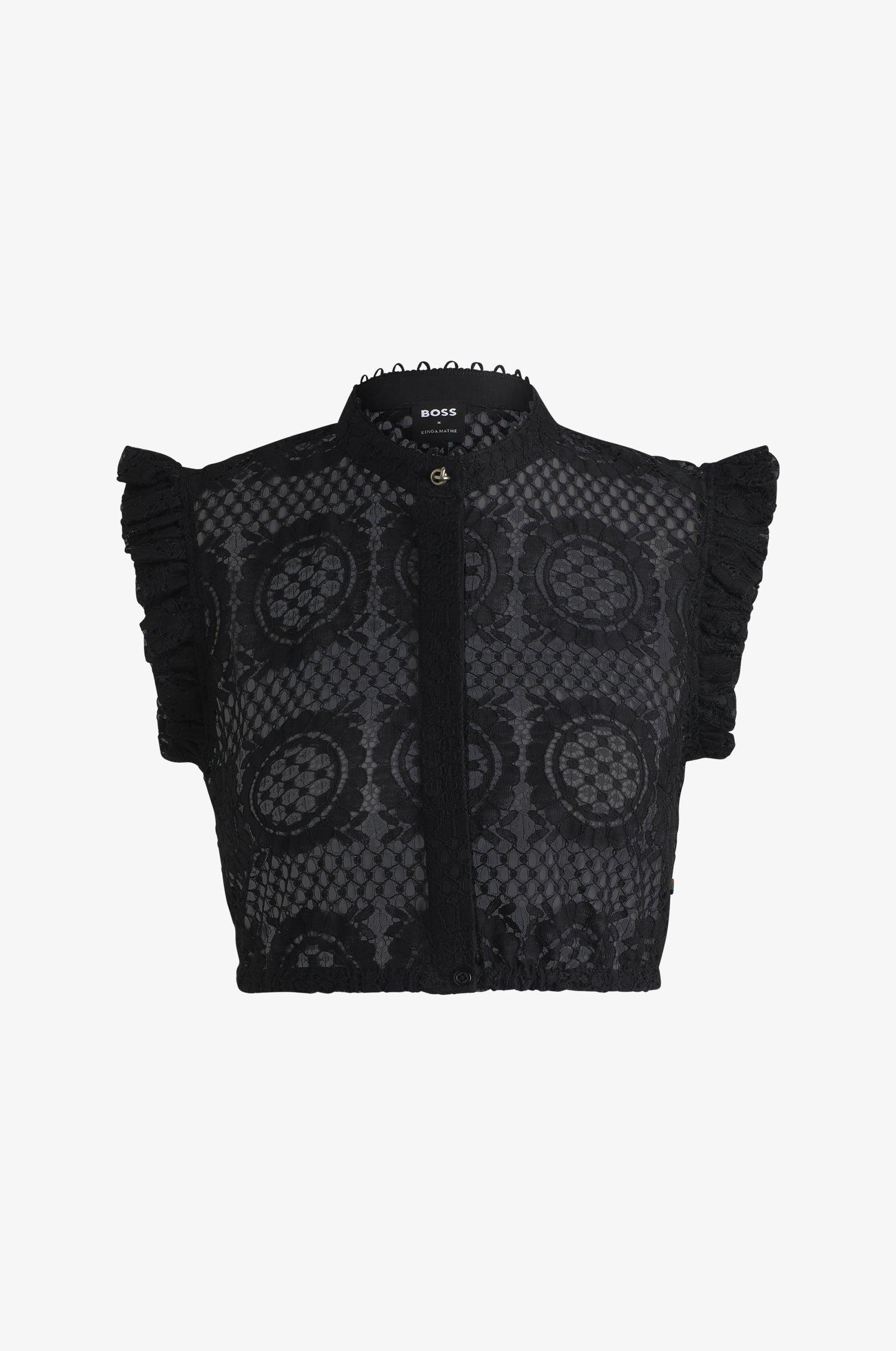 Kinga Mathe Bluse Emma BOSS in Schwarz