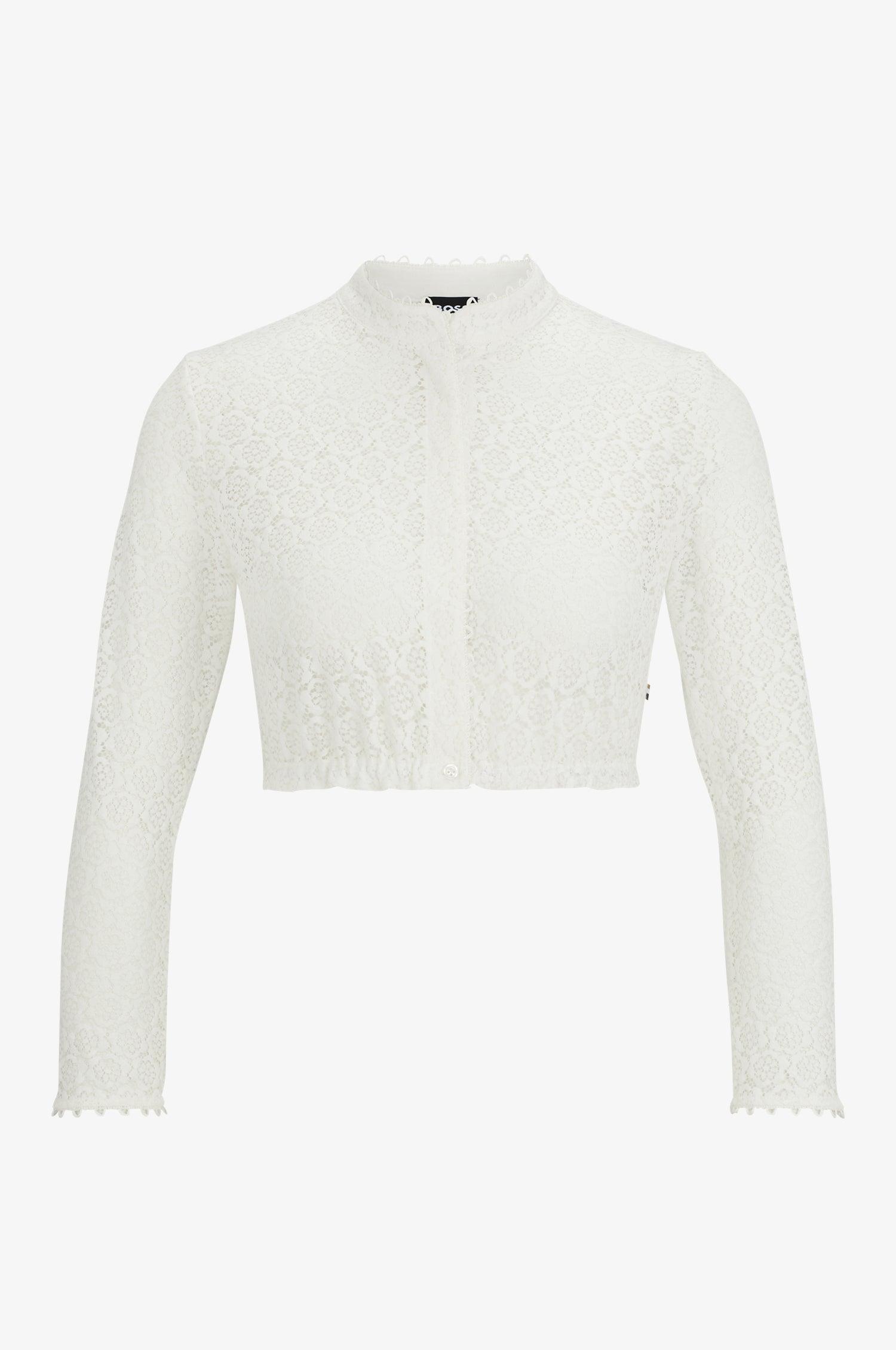 Kinga Mathe Dirndlbluse Evelyn BOSS in weiß