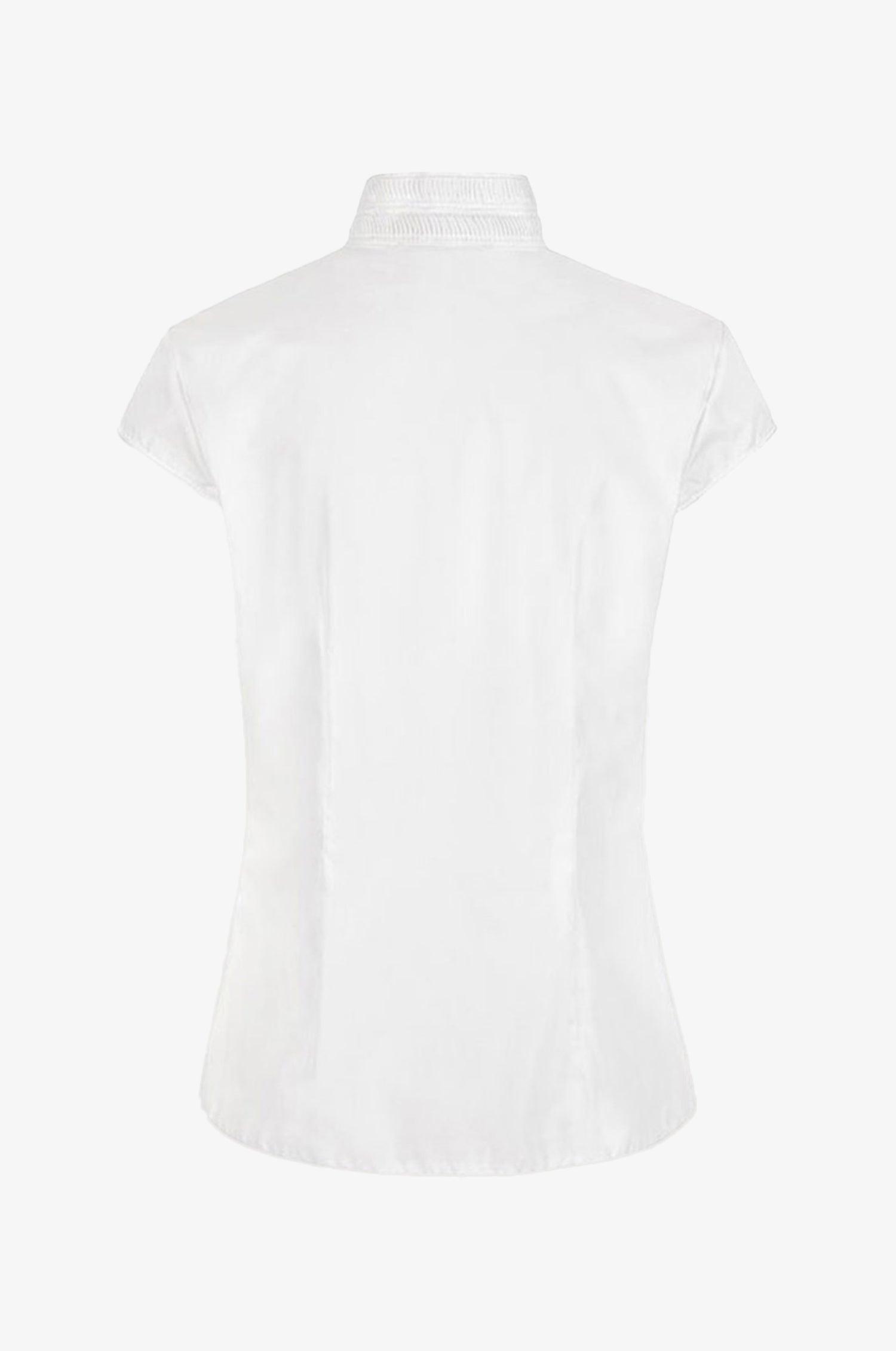 Baumwoll-Bluse Barbara, Weiß - TRACHT À PORTER