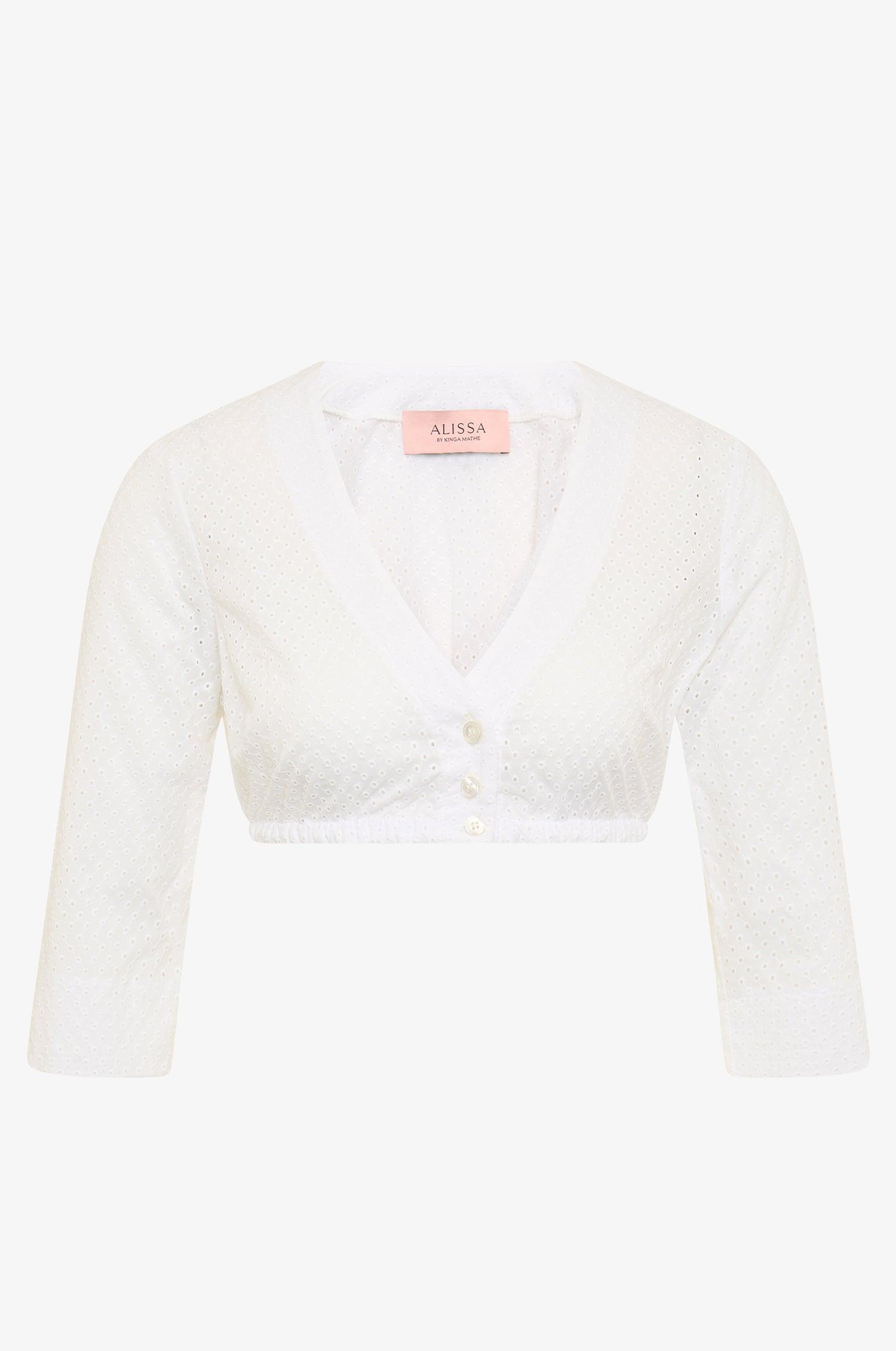 Kinga Mathe Dirndlbluse Lee in weiß
