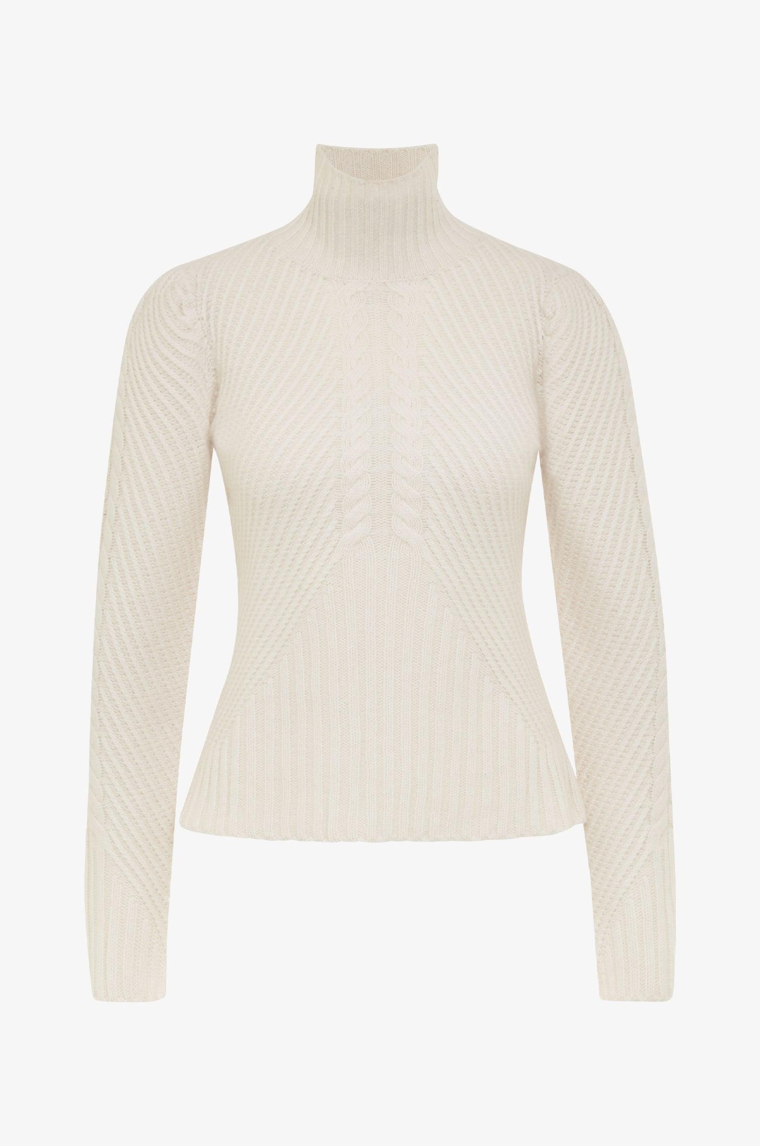 Kinga Mathe Cashmere Pullover Clara in Ivory