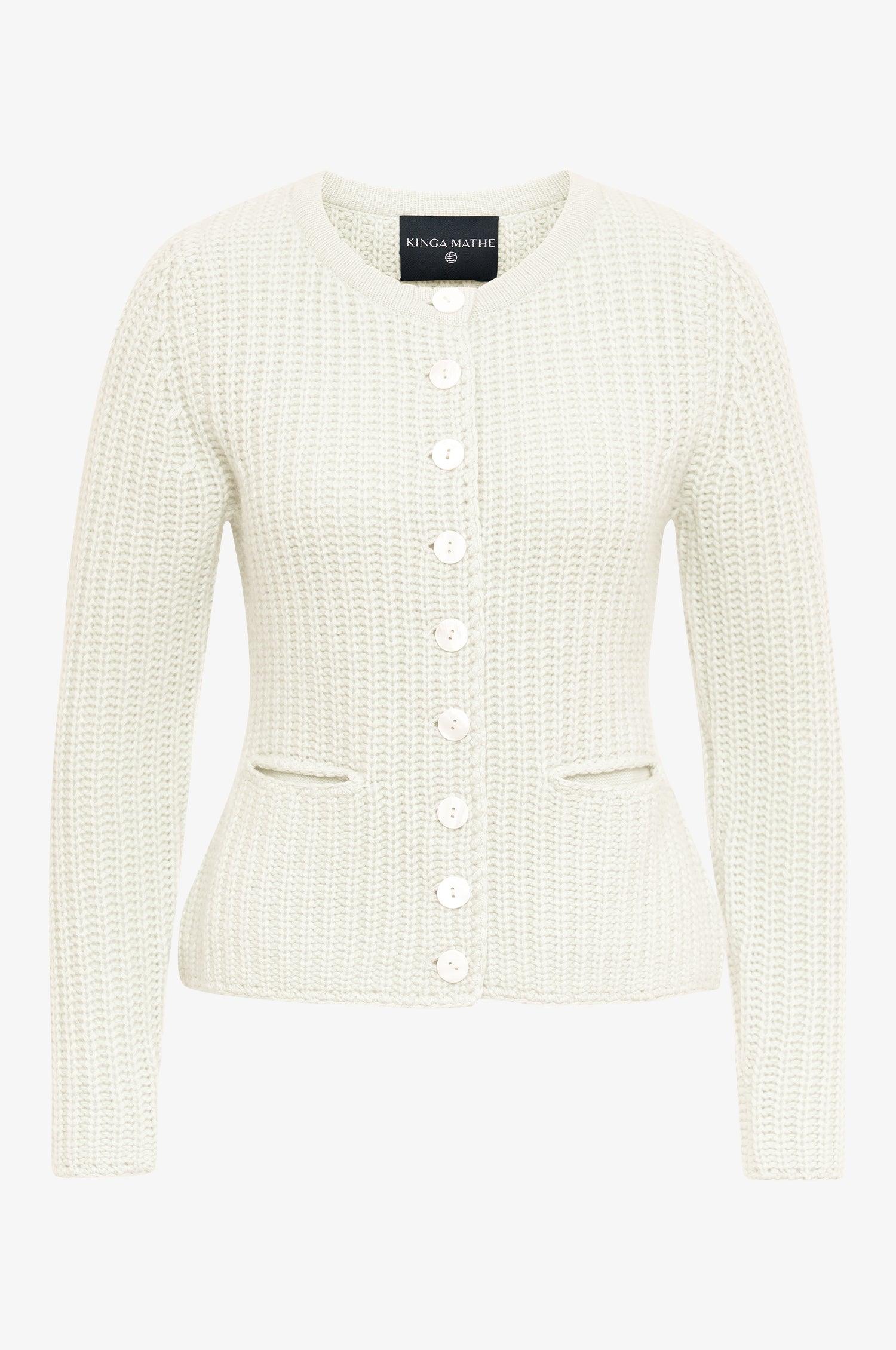 Kinga Mathe Cashmerejacke Vivienne in ivory