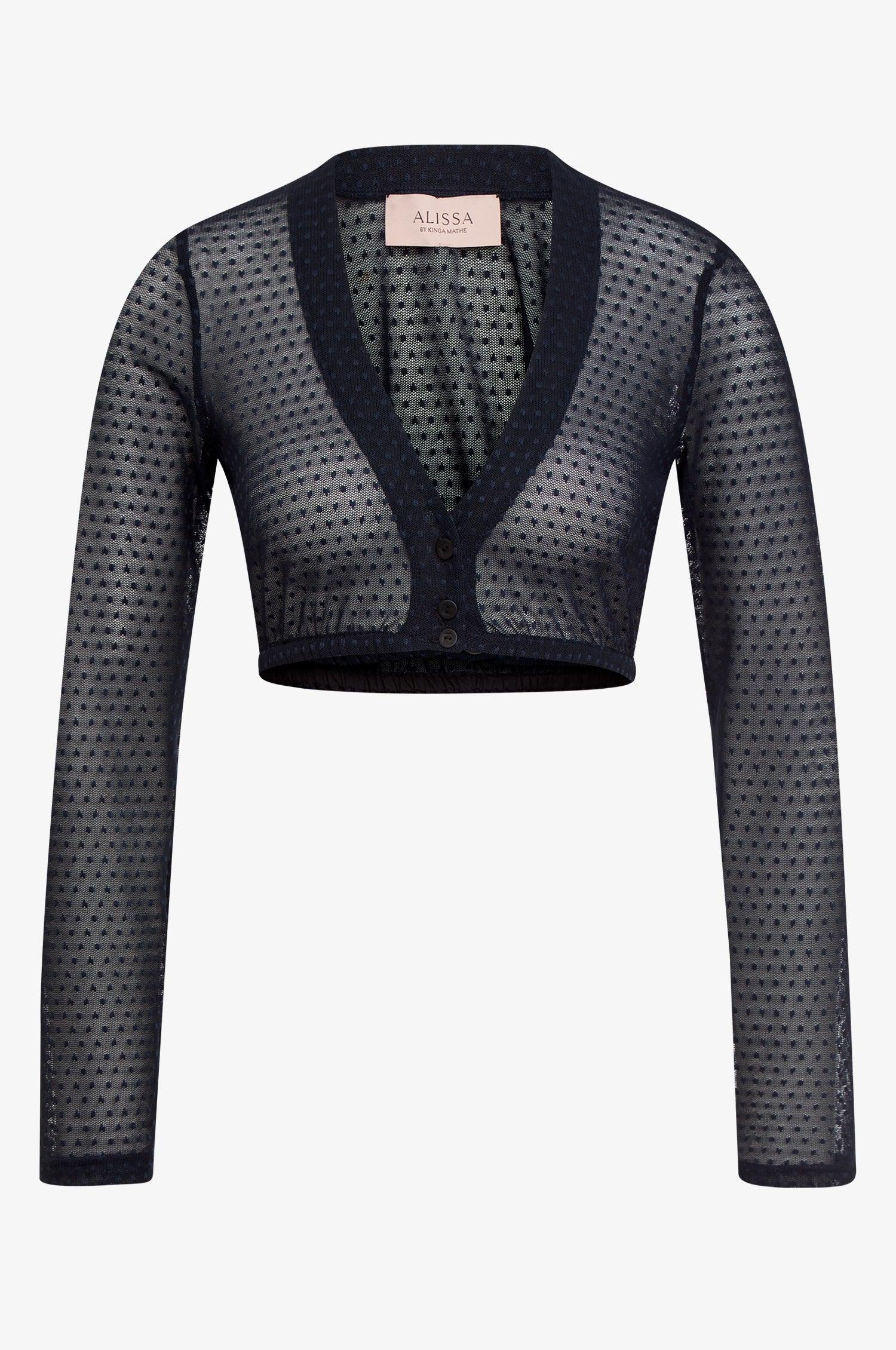 Kinga Mathe Dirndlbluse Lee in Nachtblau