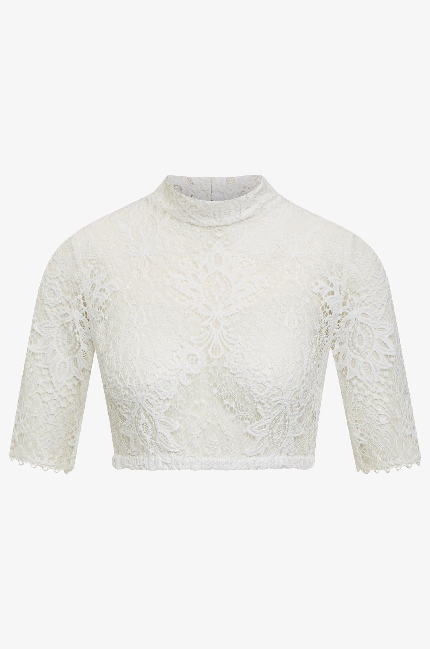 Kinga Mathe Dirndlbluse Inga in Weiß