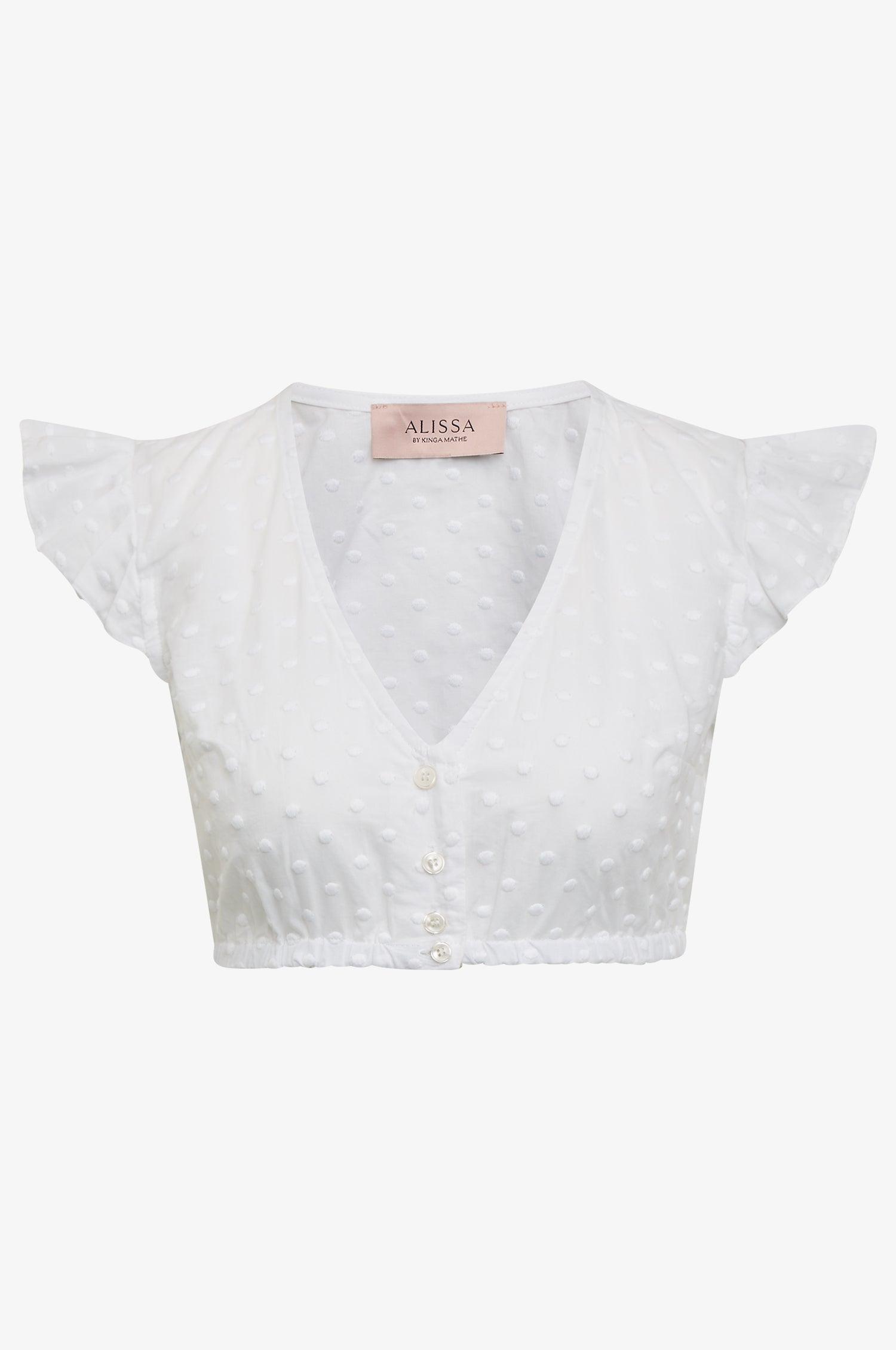 Kinga Mathe Dirndlbluse Kiki in Weiß