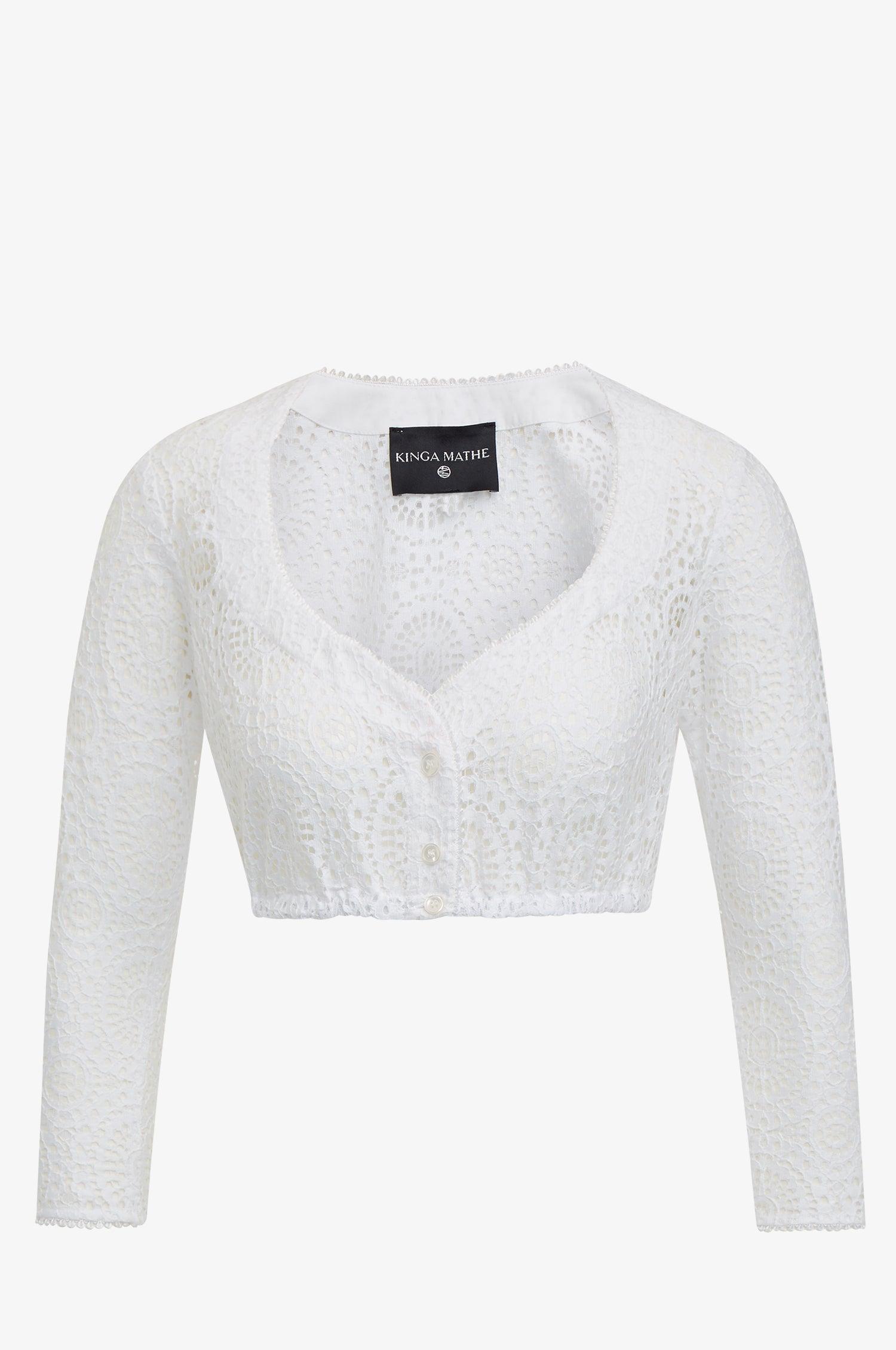 Kinga Mathe Dirndlbluse Samantha in Weiß