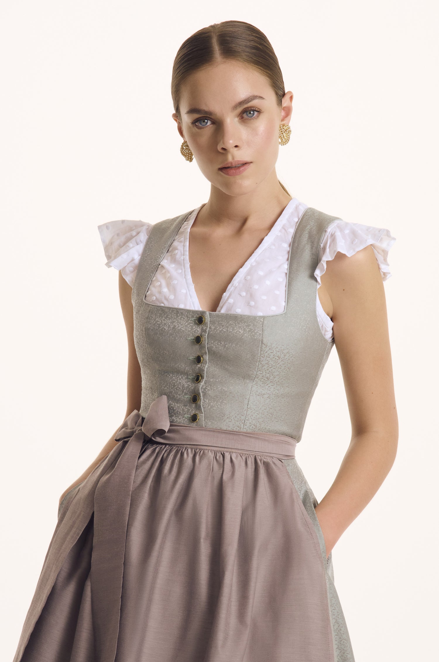 Dirndlbluse Kiki in Weiß