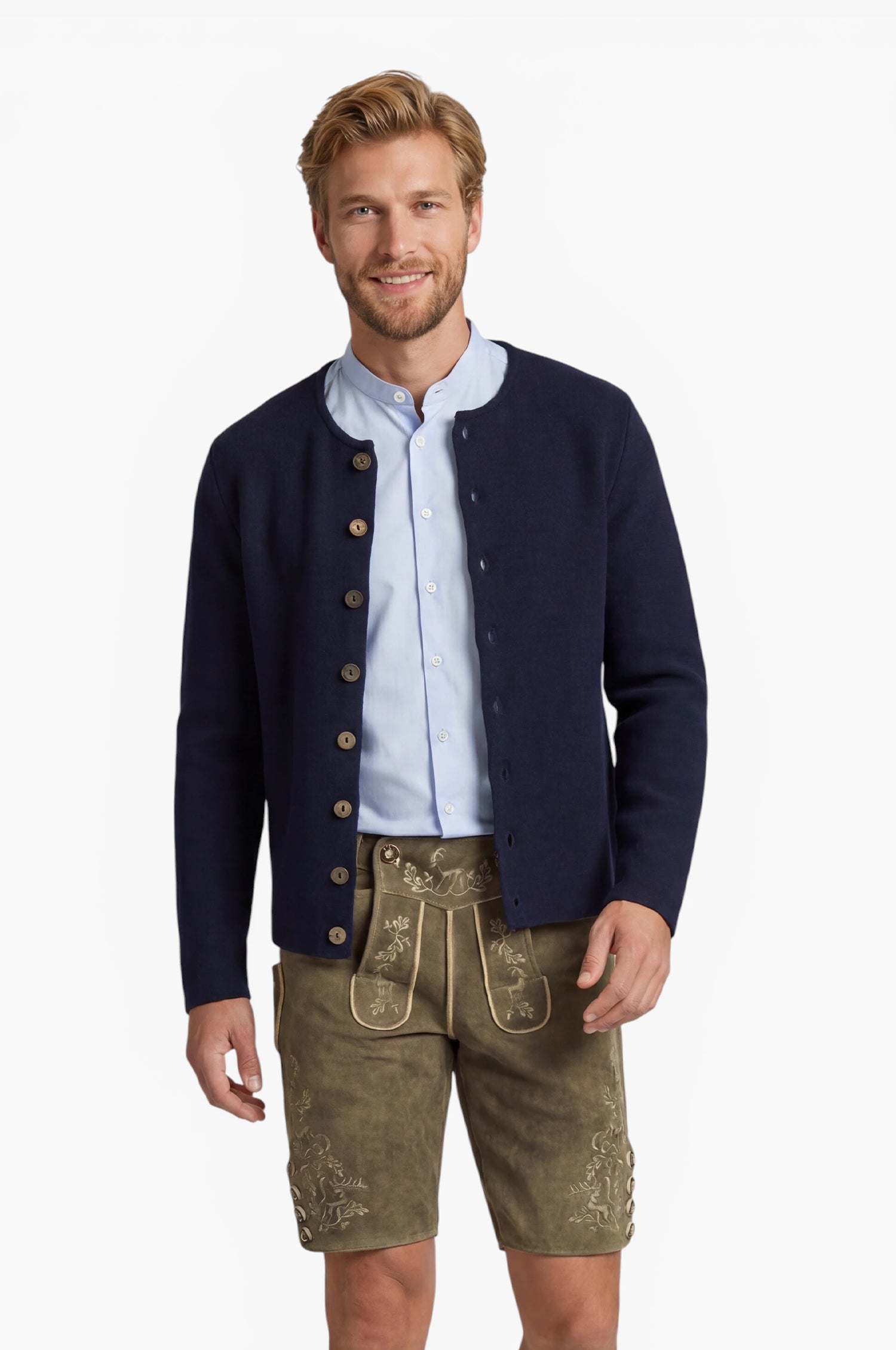 Strickjacke Fabian in Nachtblau