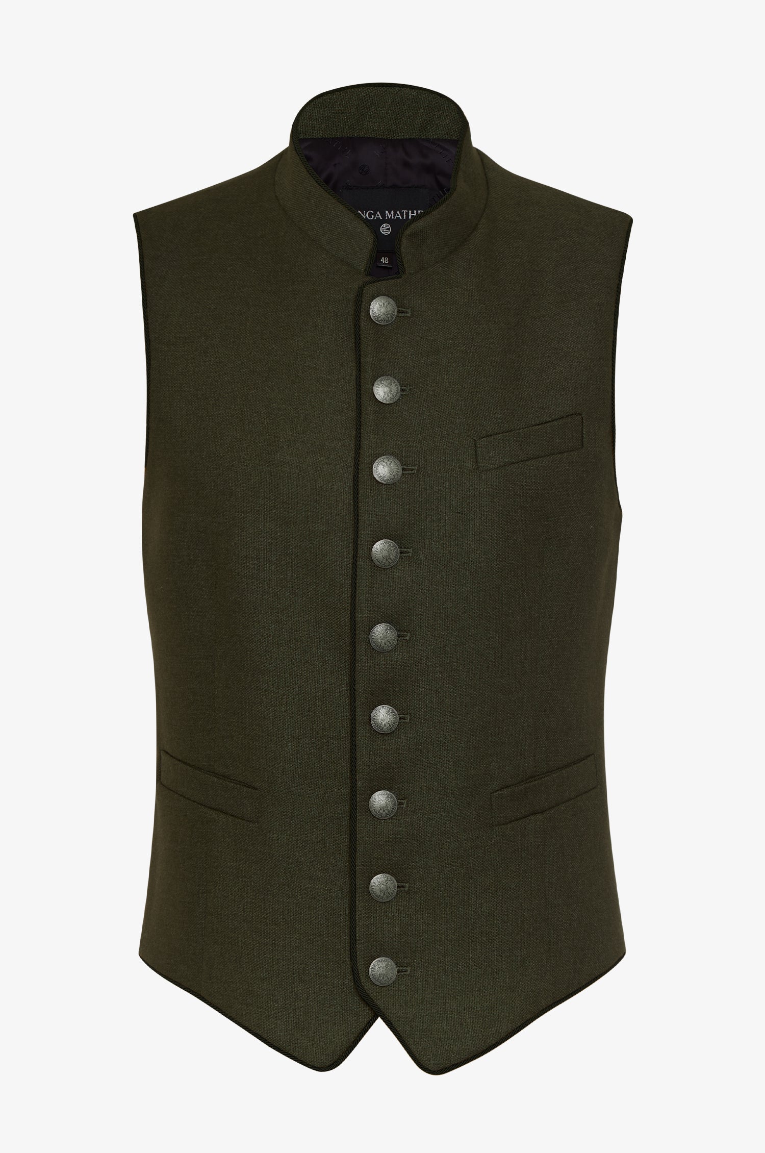 Gilet Nick aus Wolle in Loden