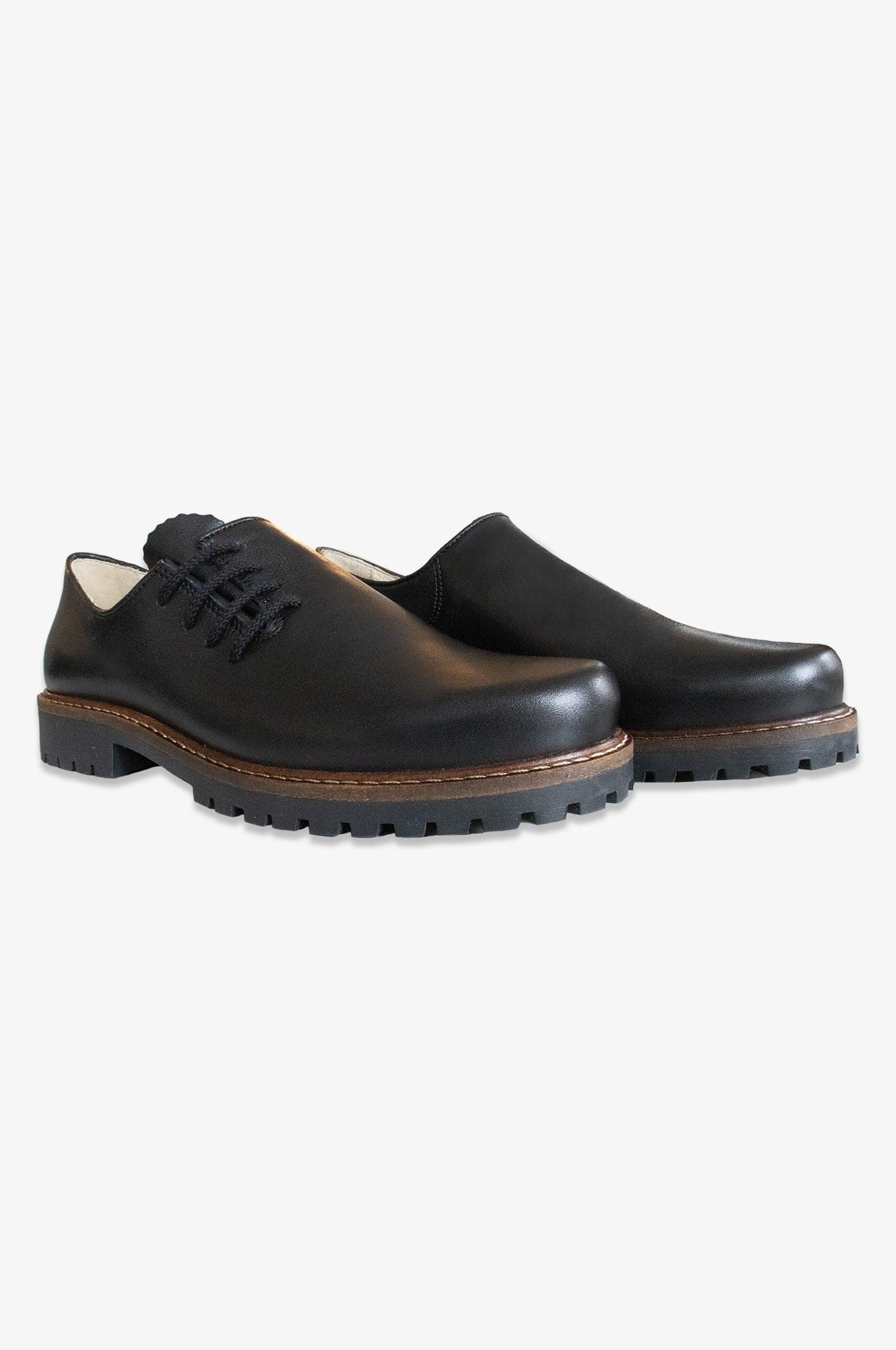 Kinga Mathe Glattleder Trachtenschuhe mit seitlicher Schnürung