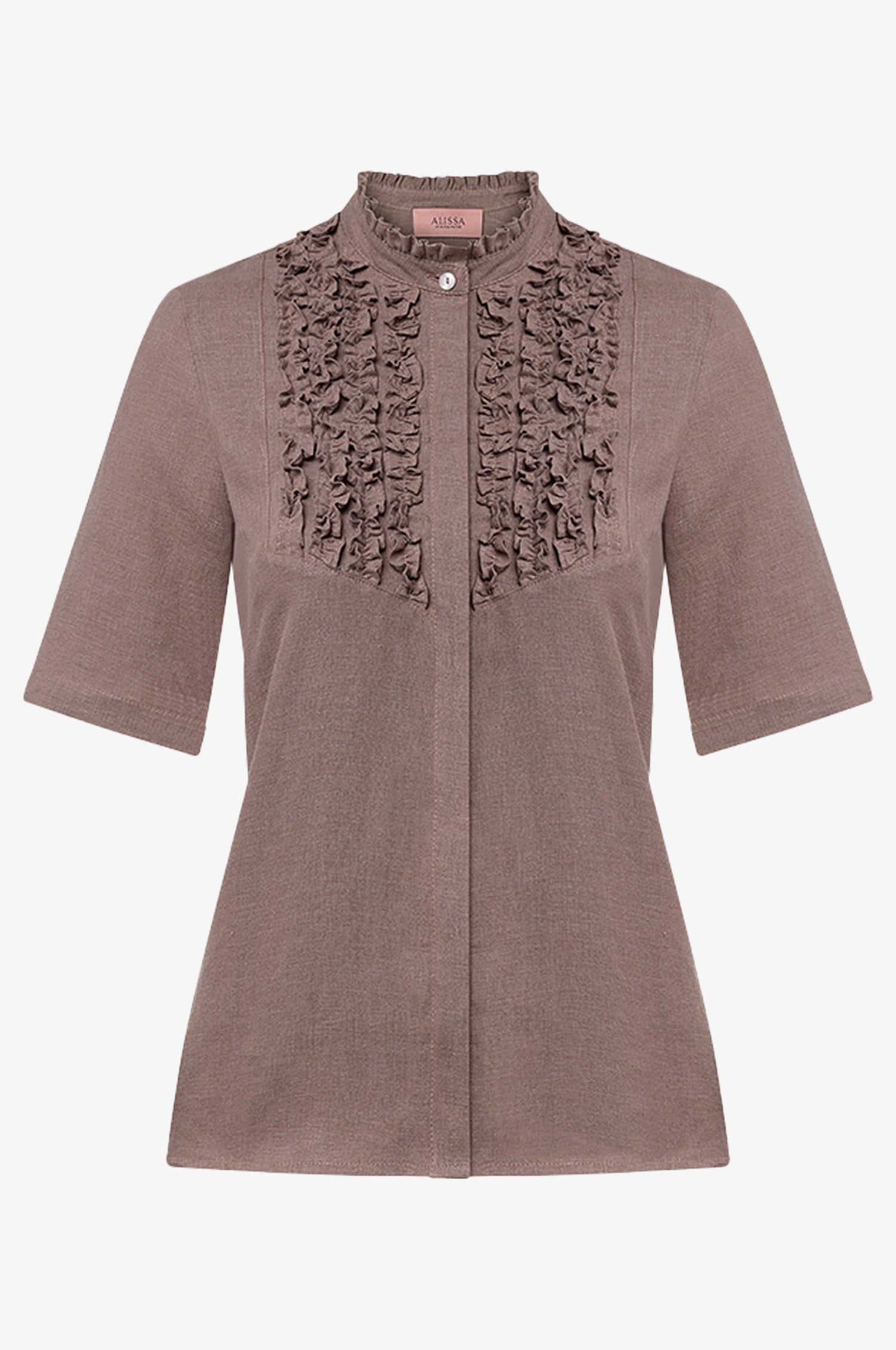 Bluse Hanna in Taupe mit Arm