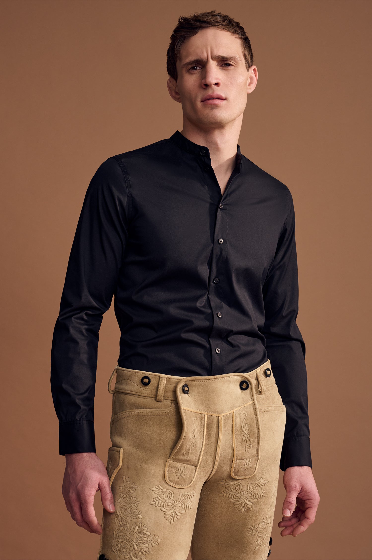 Hemd Leo in Schwarz