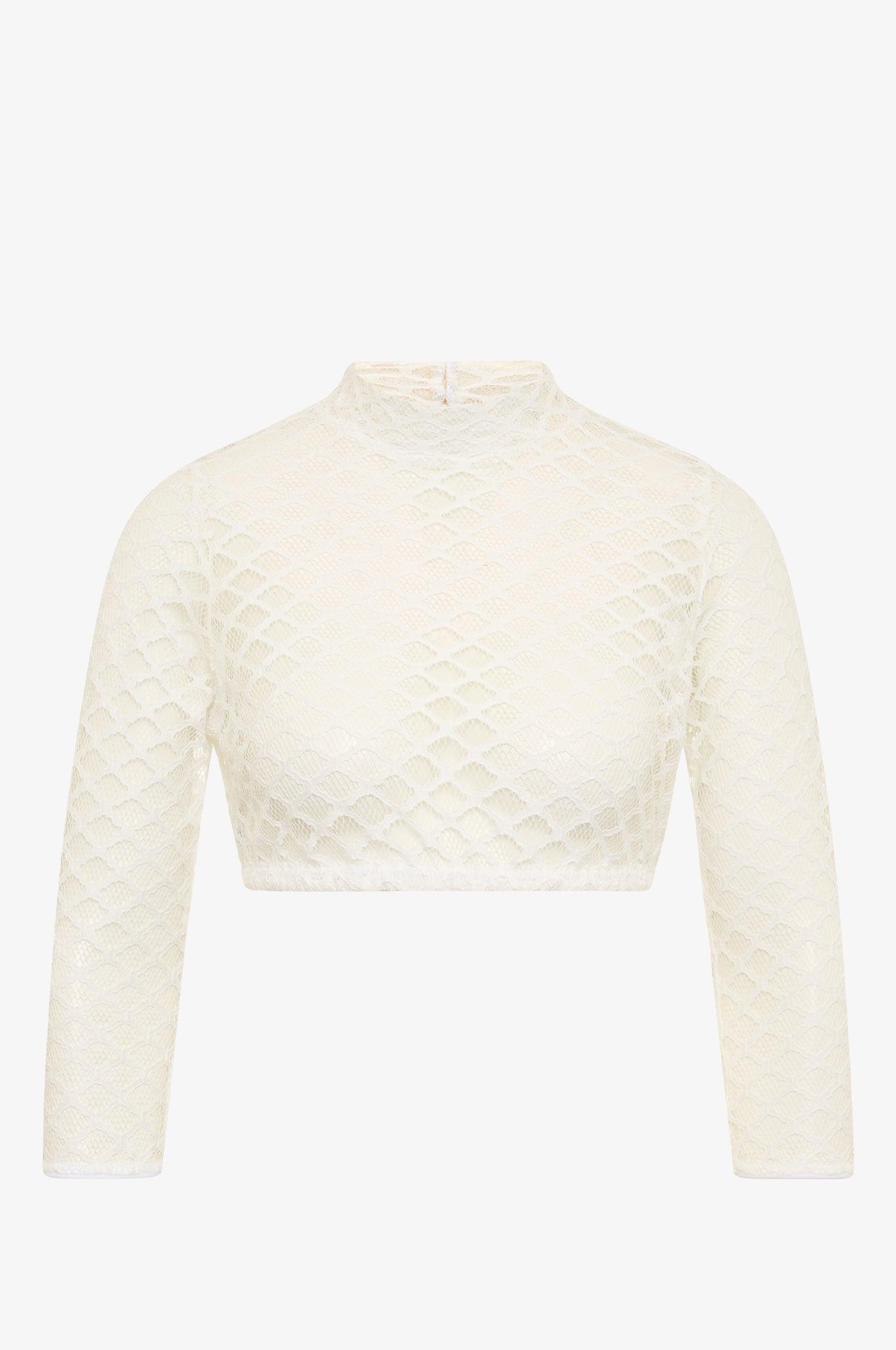 Kinga Mathe Dirndlbluse Inga in Weiß