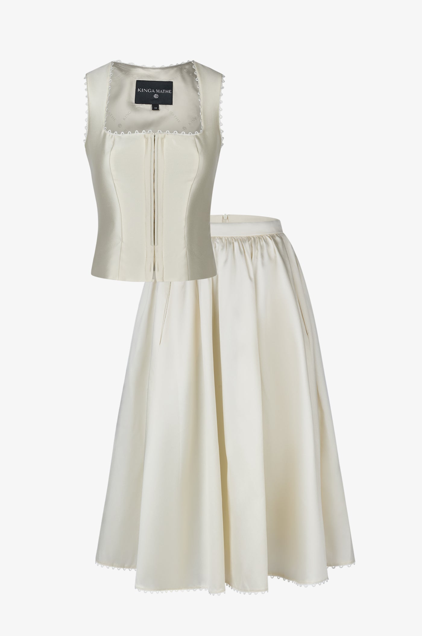 Kinga Mathe Set in Ivory
