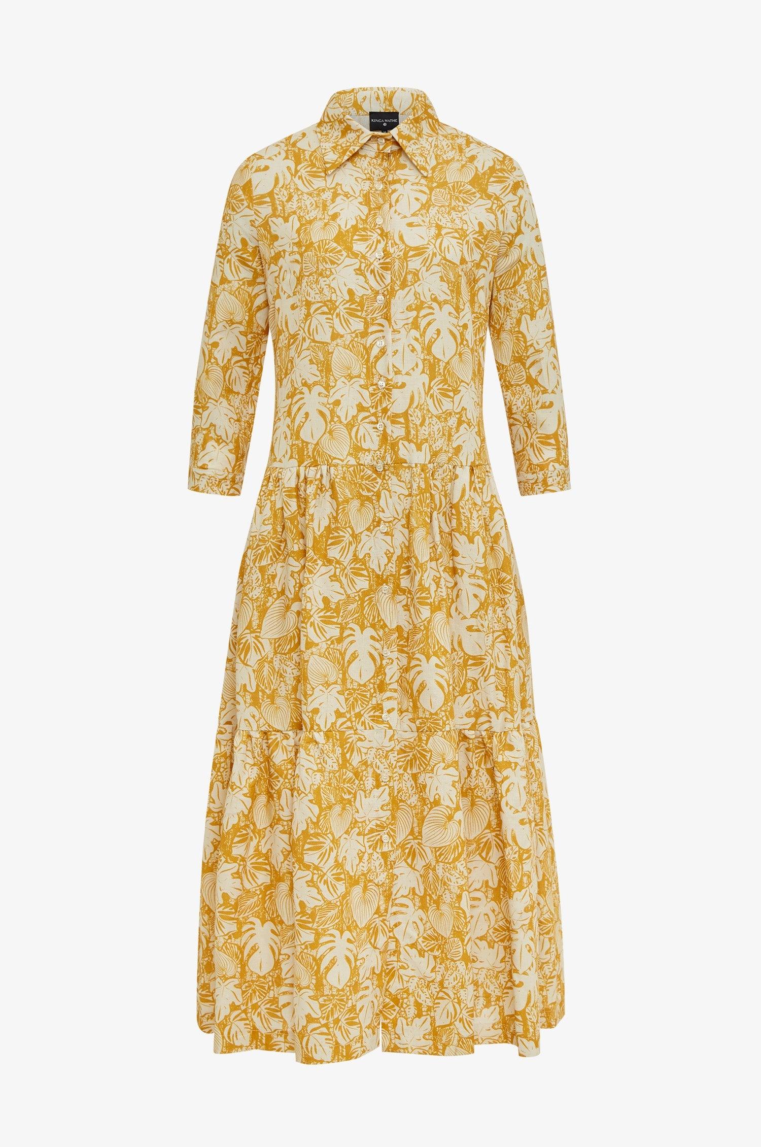 Kinga Mathe Kleid Kimi in Senf