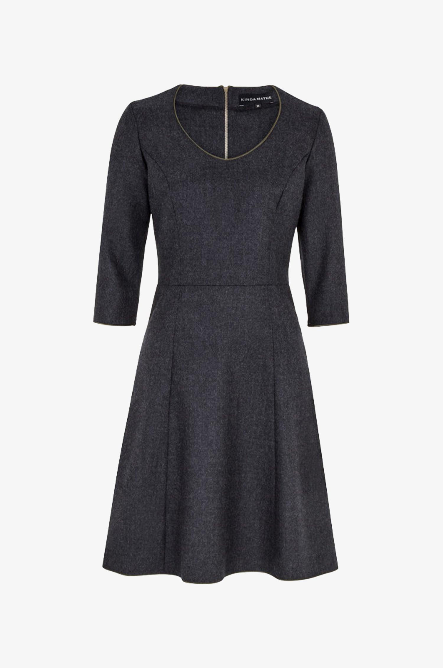 Kinga Mathe Kleid Melissa in Anthrazit