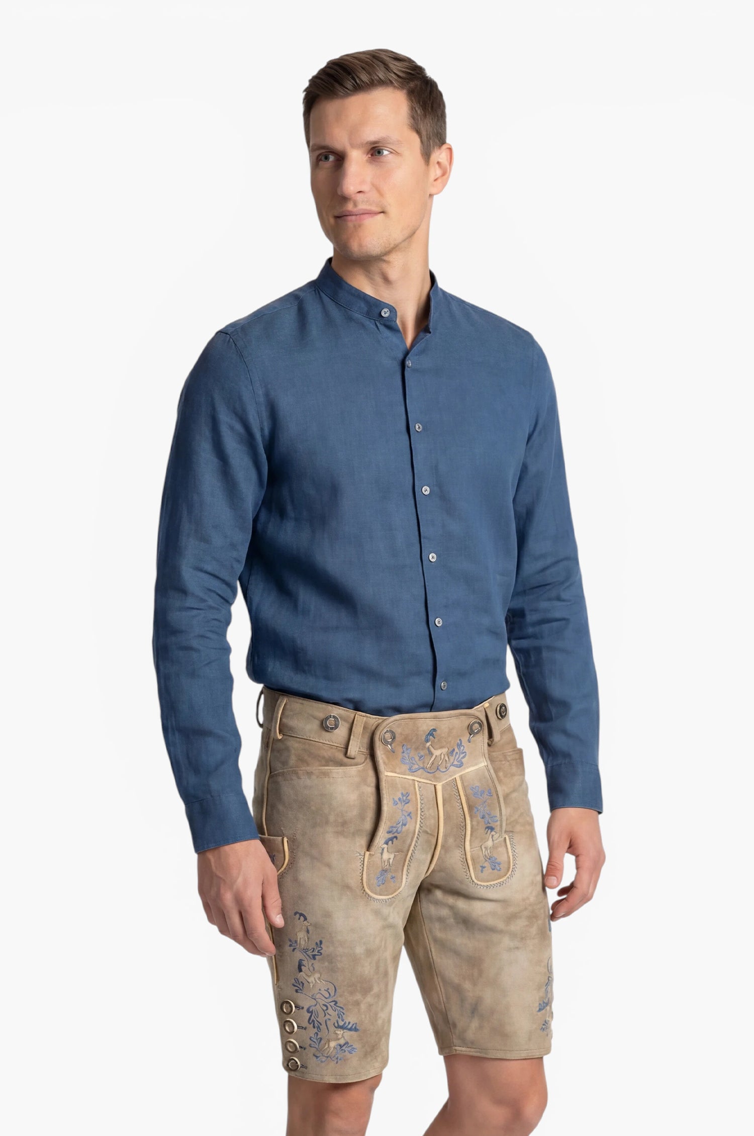 Leinenhemd Leo in Royal