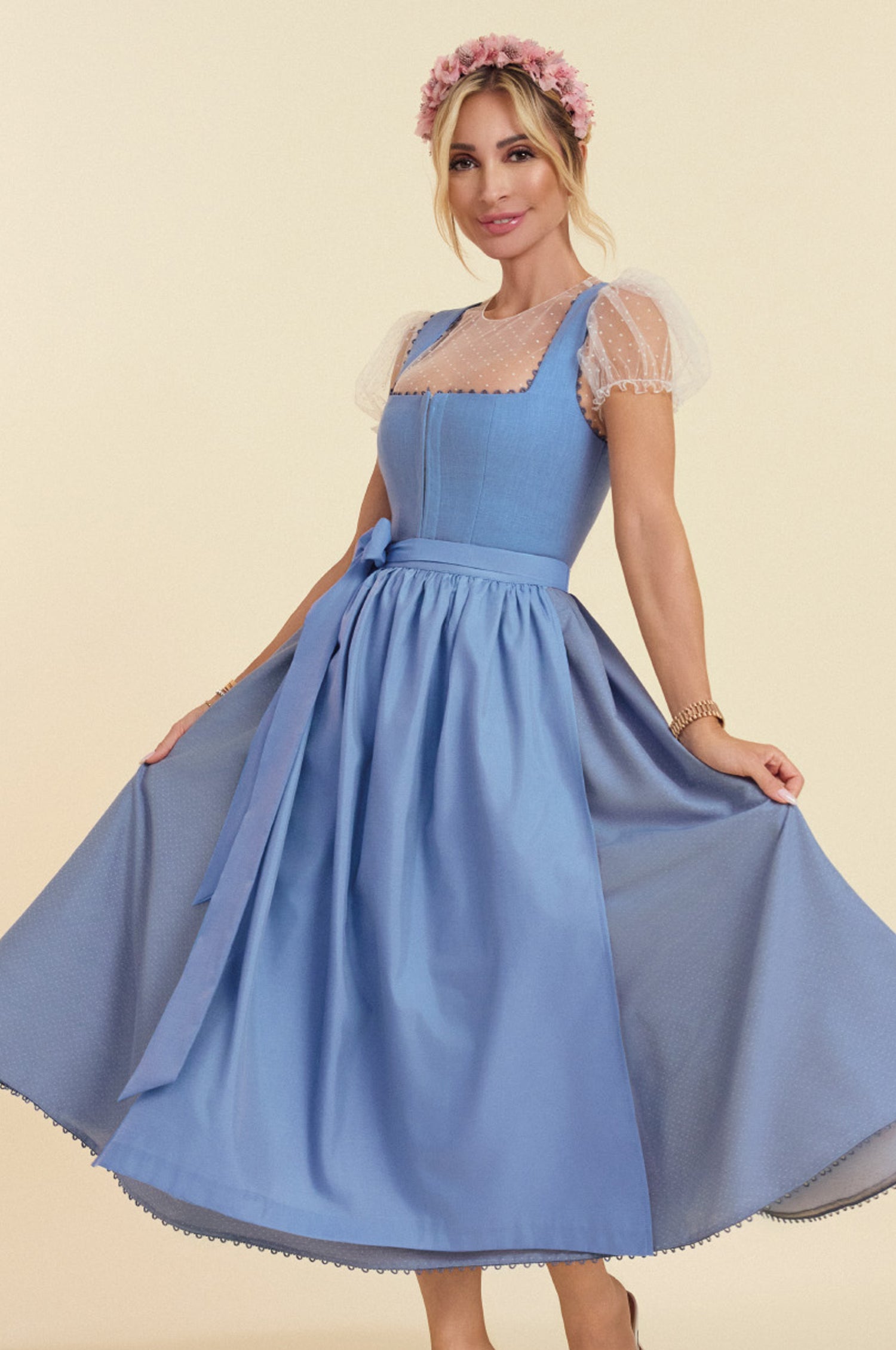Dirndl München in Blau