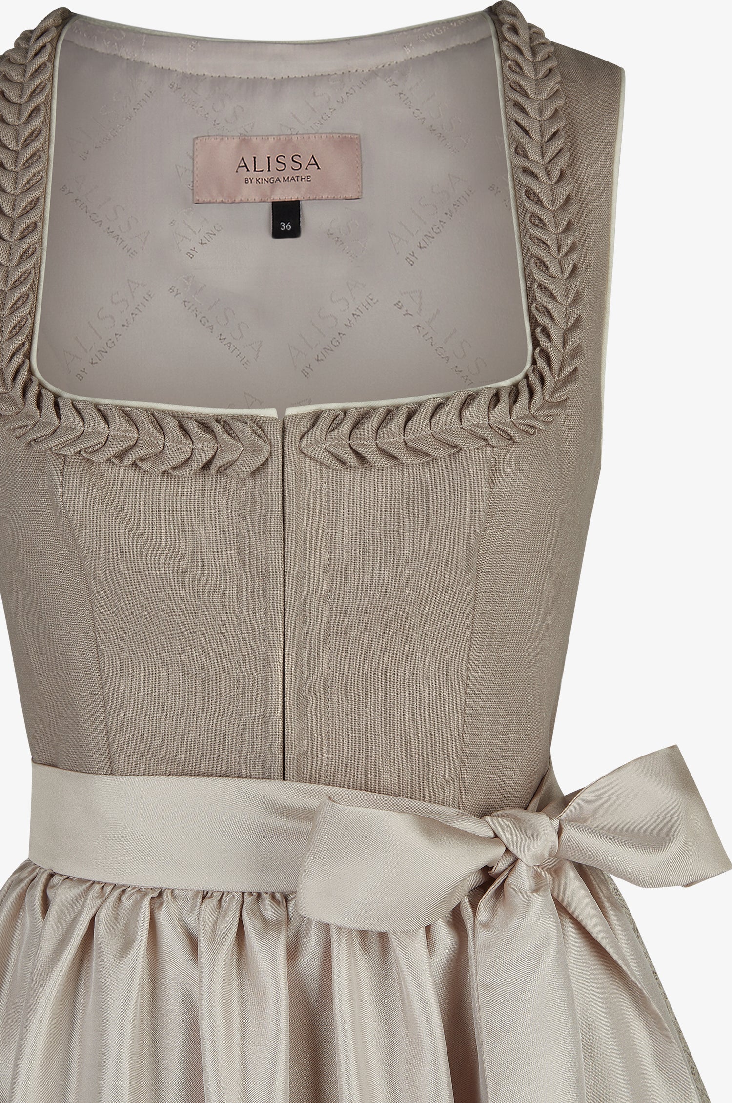 Dirndl Nela in Taupe