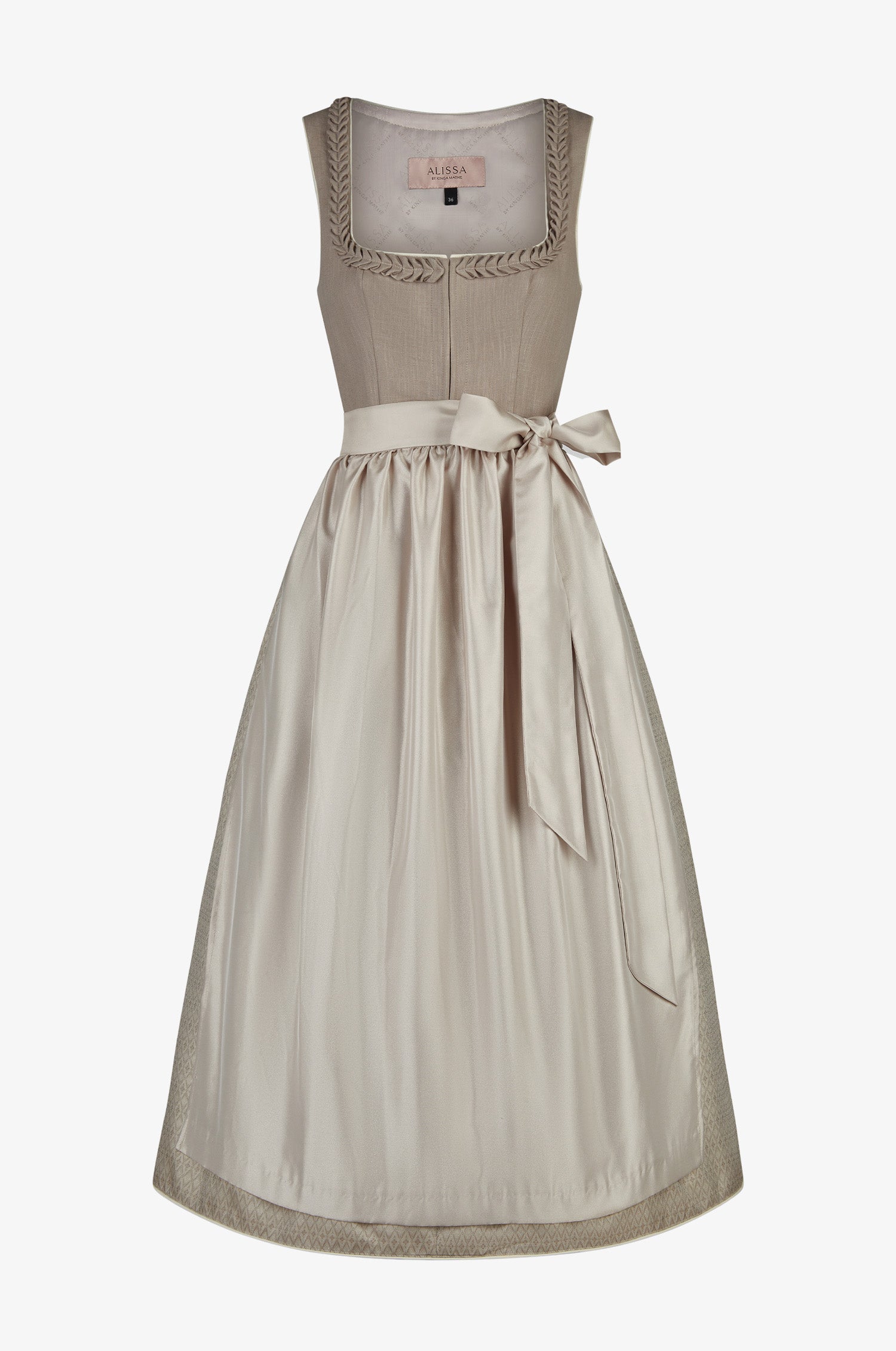 Dirndl Nela in Taupe