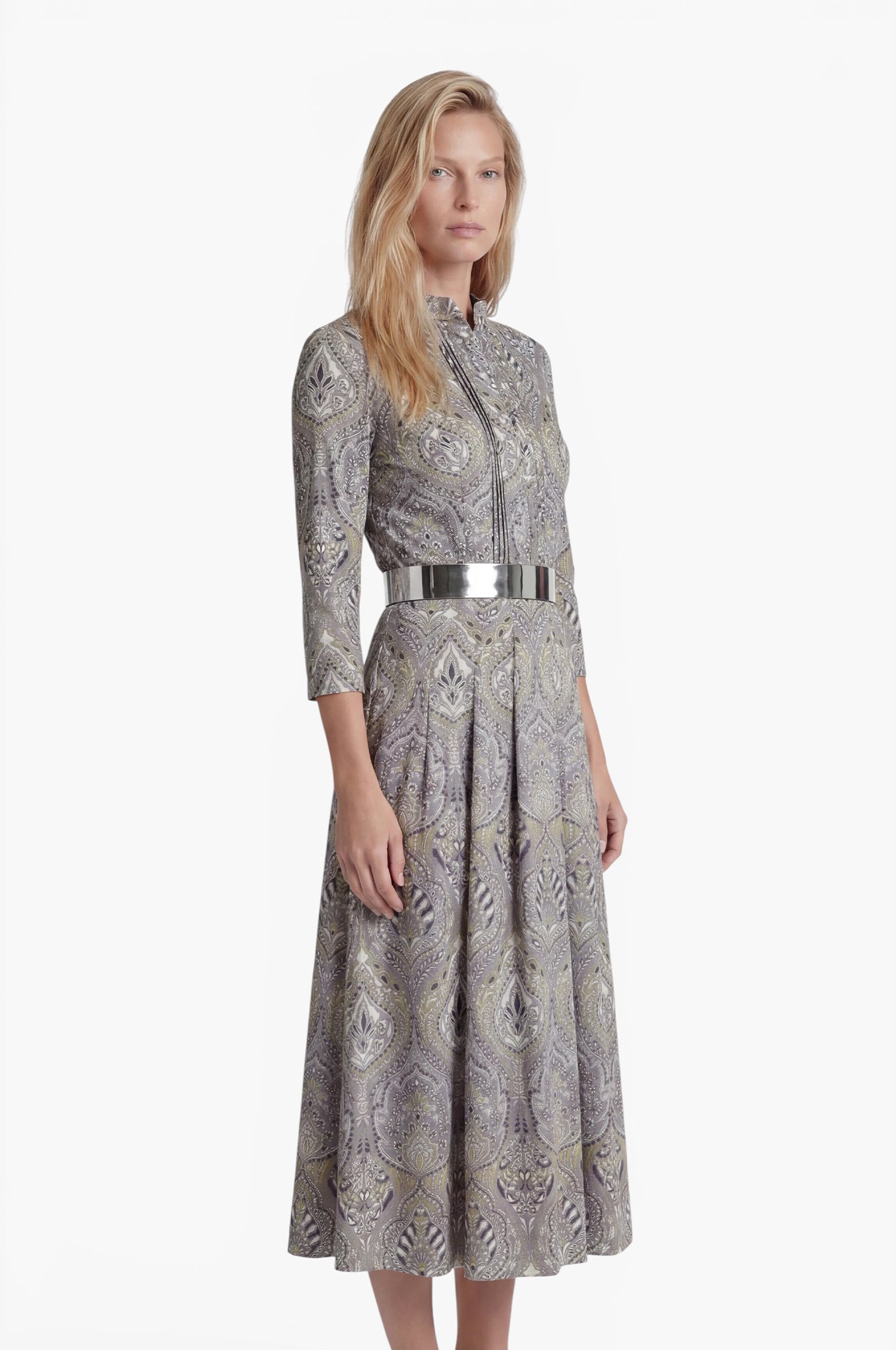 Kleid Odelia in Taubenblau