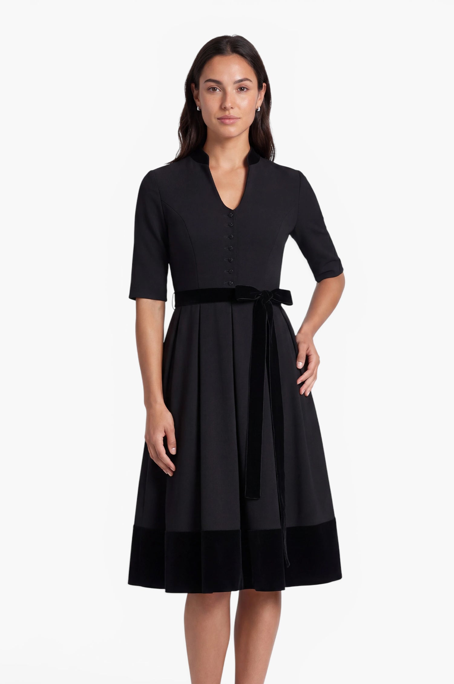 Dirndlkleid Palmsprings in schwarz