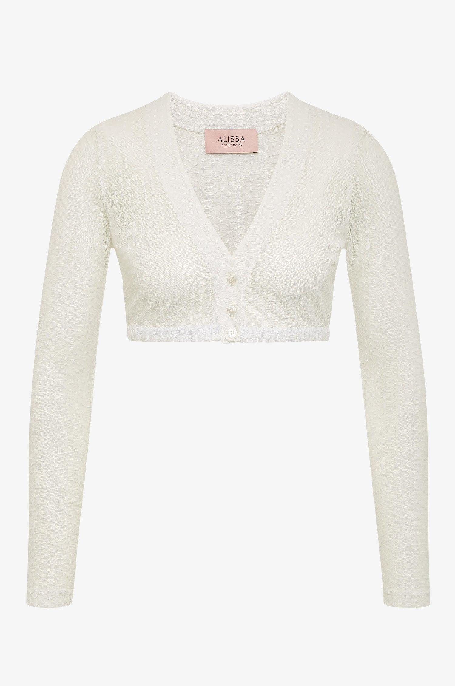 Kinga Mathe Dirndlbluse Lee in Weiß