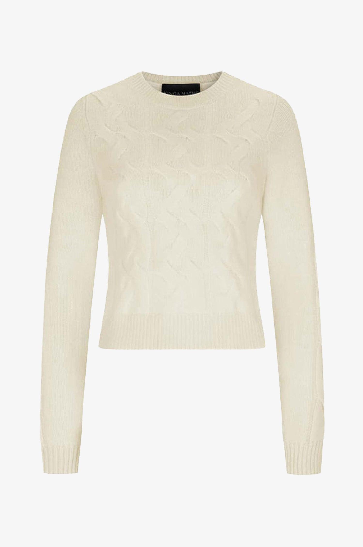 Kinga Mathe Cashmere Pullover Elena in Ivory