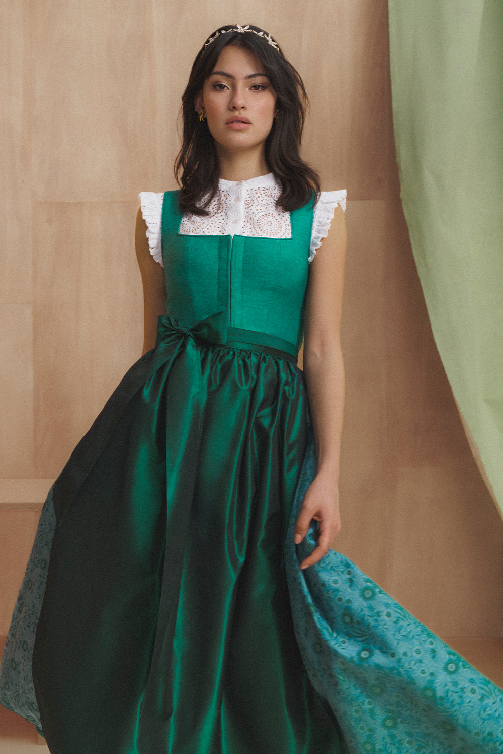 Dirndl Royan in Petrol