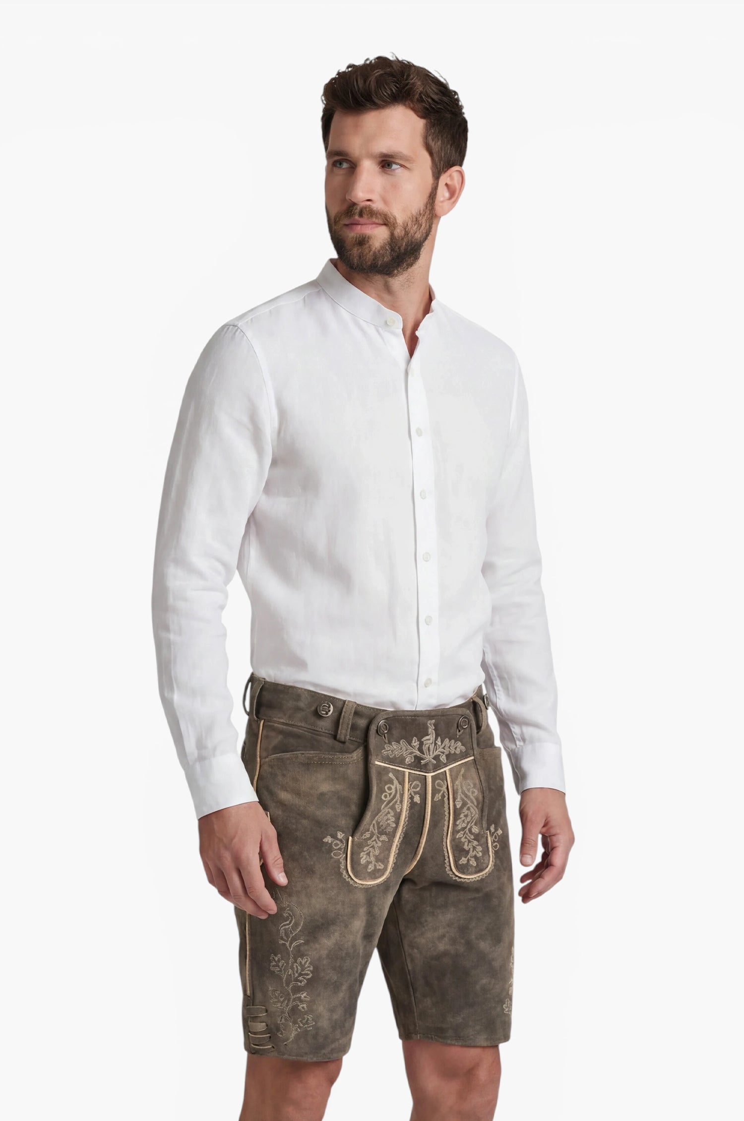 Ziegenlederhose Sepp in Natur