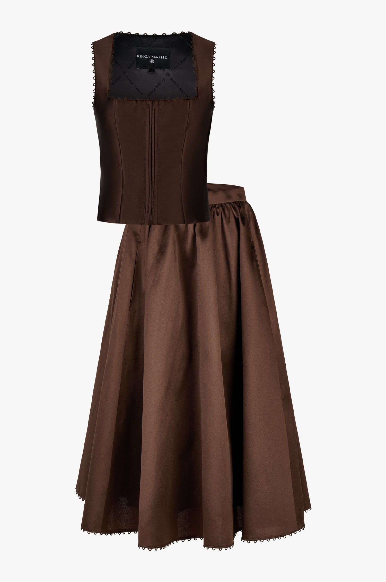 Kinga Mathe Set in Mocca