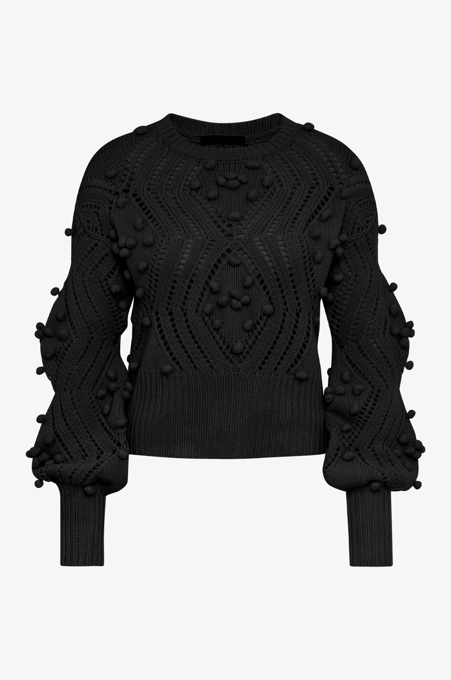 Kinga Mathe Cashmere Pullover Thea in Schwarz