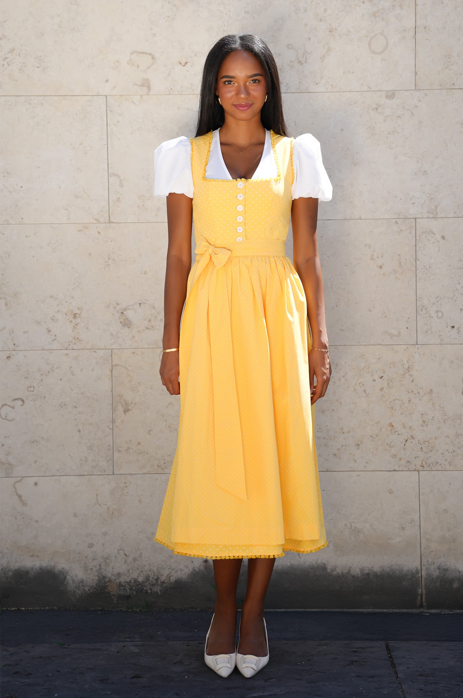 Dirndl Therese in Gelb