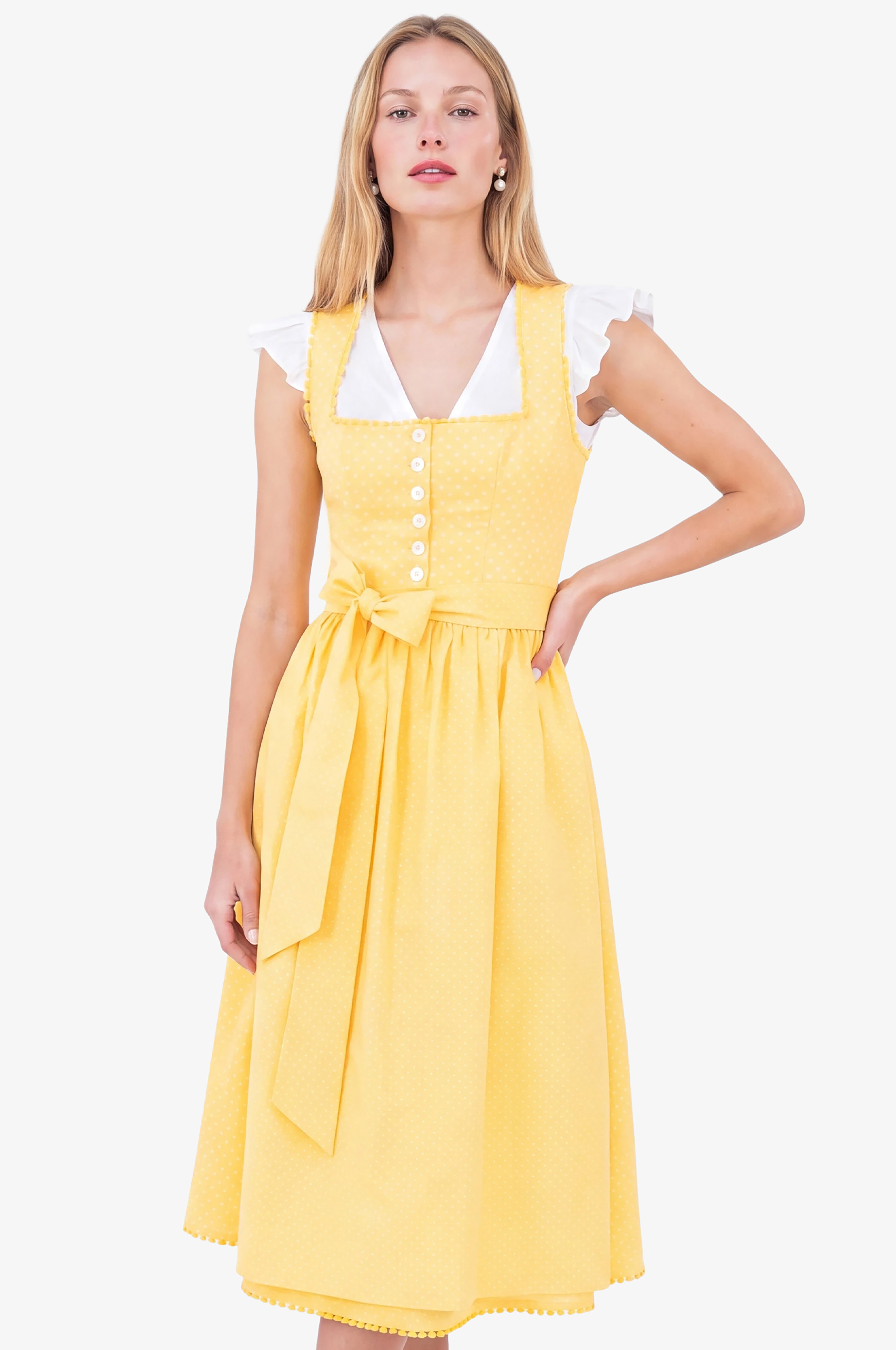 Dirndl Therese in Gelb