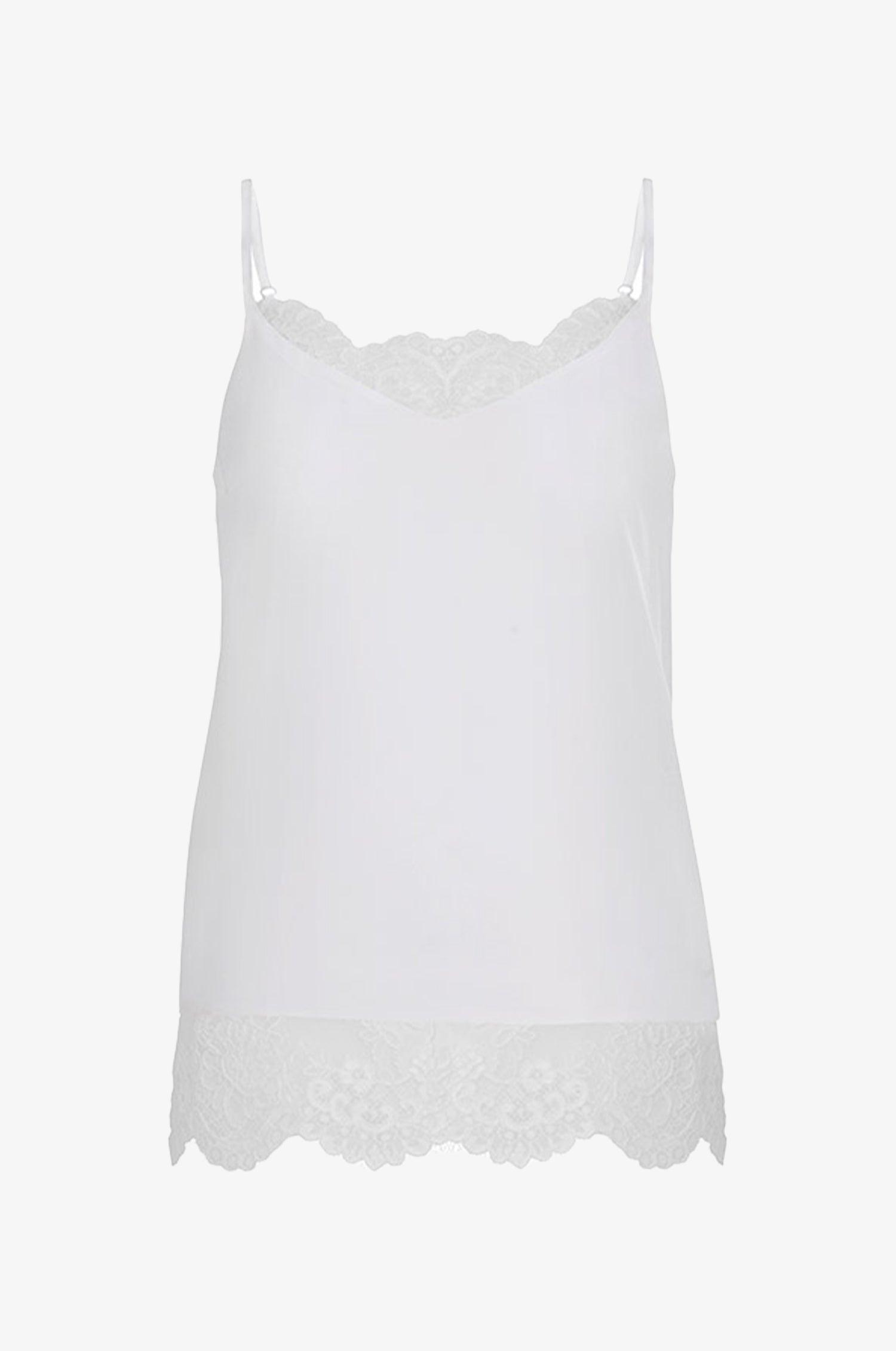 Kinga Mathe Seidentop Carry in Weiß