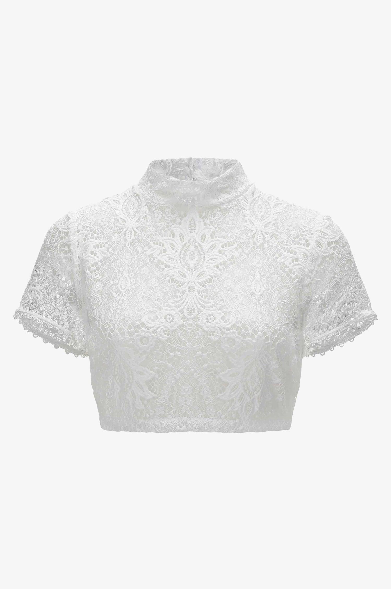 Kinga Mathe Dirndlbluse Inga in Weiß