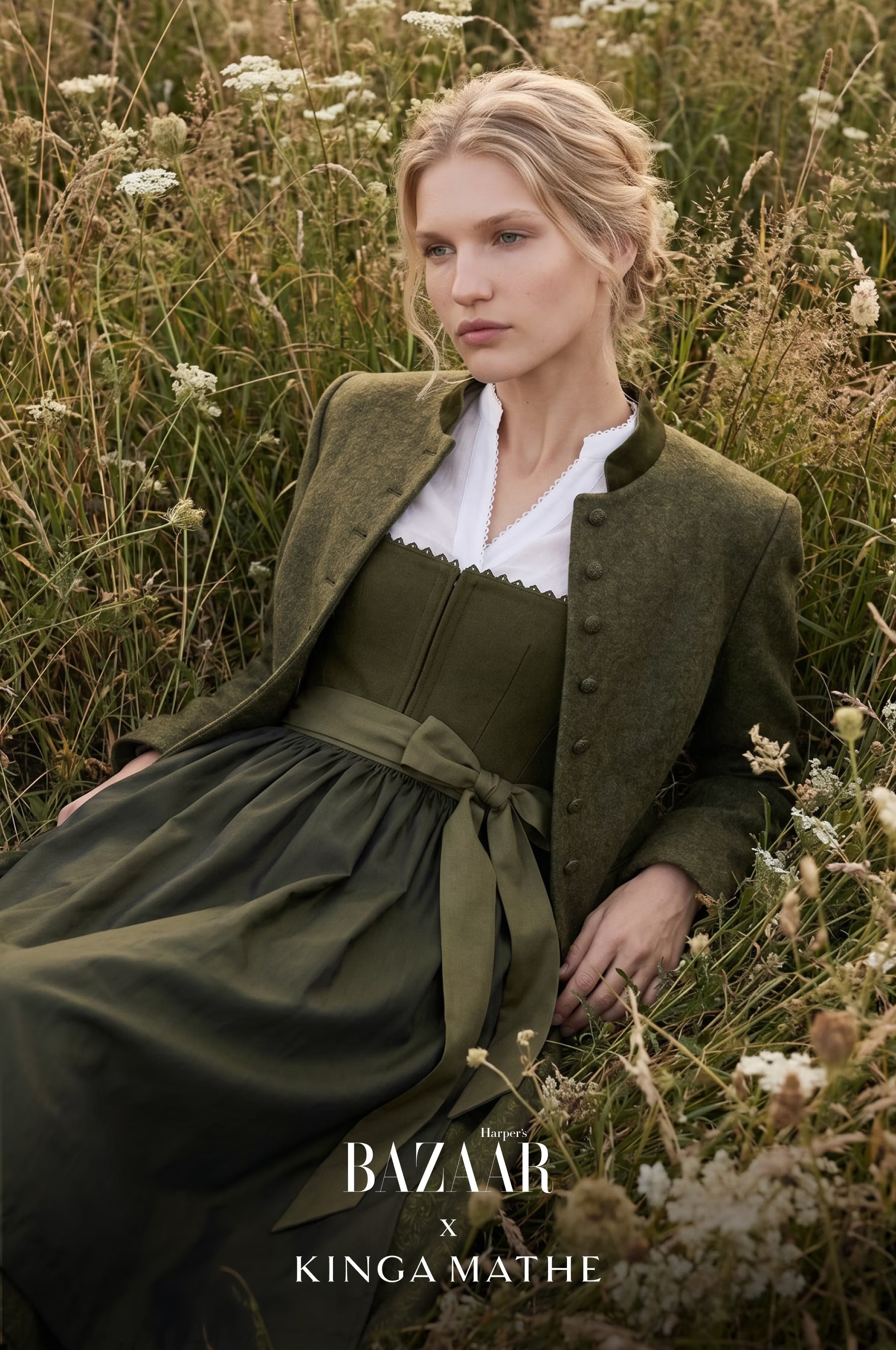 Dirndl Harper in Olive