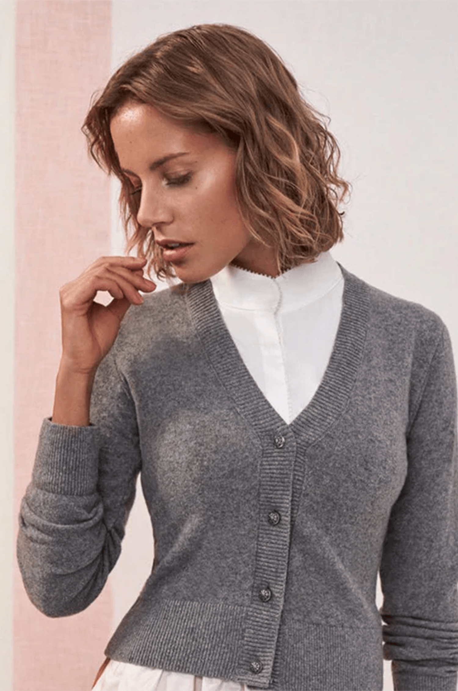 Kinga Mathe Strickjacke Marietta in Grau