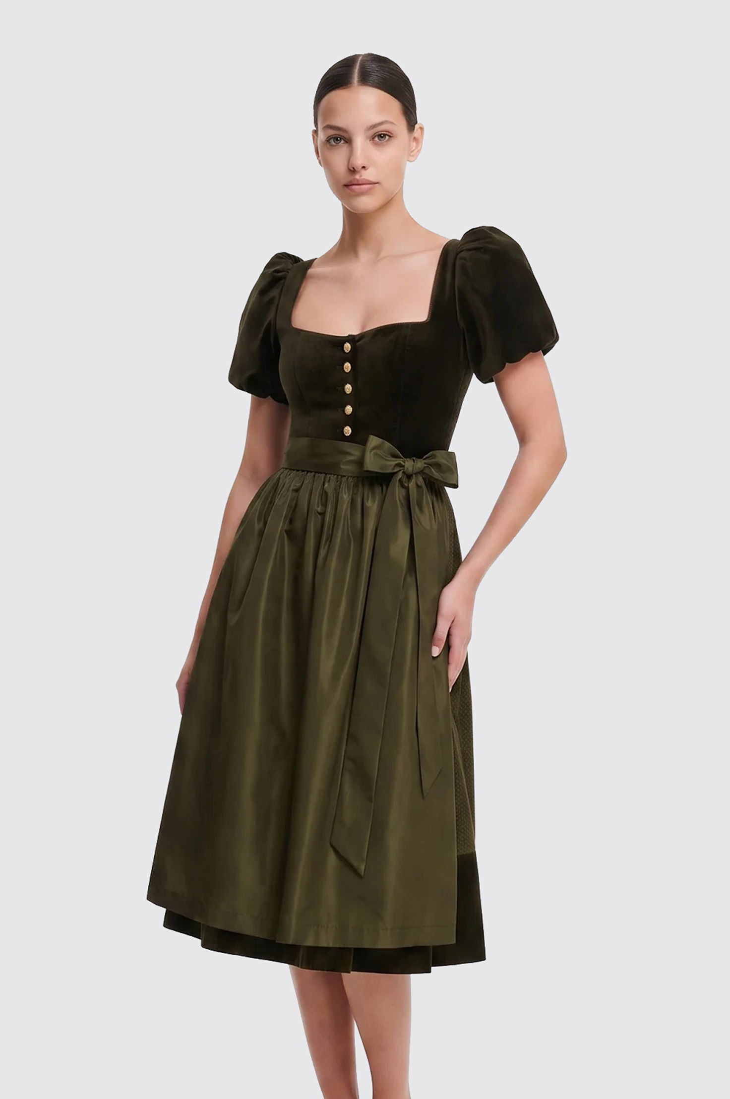 Dirndl Minori in Olive